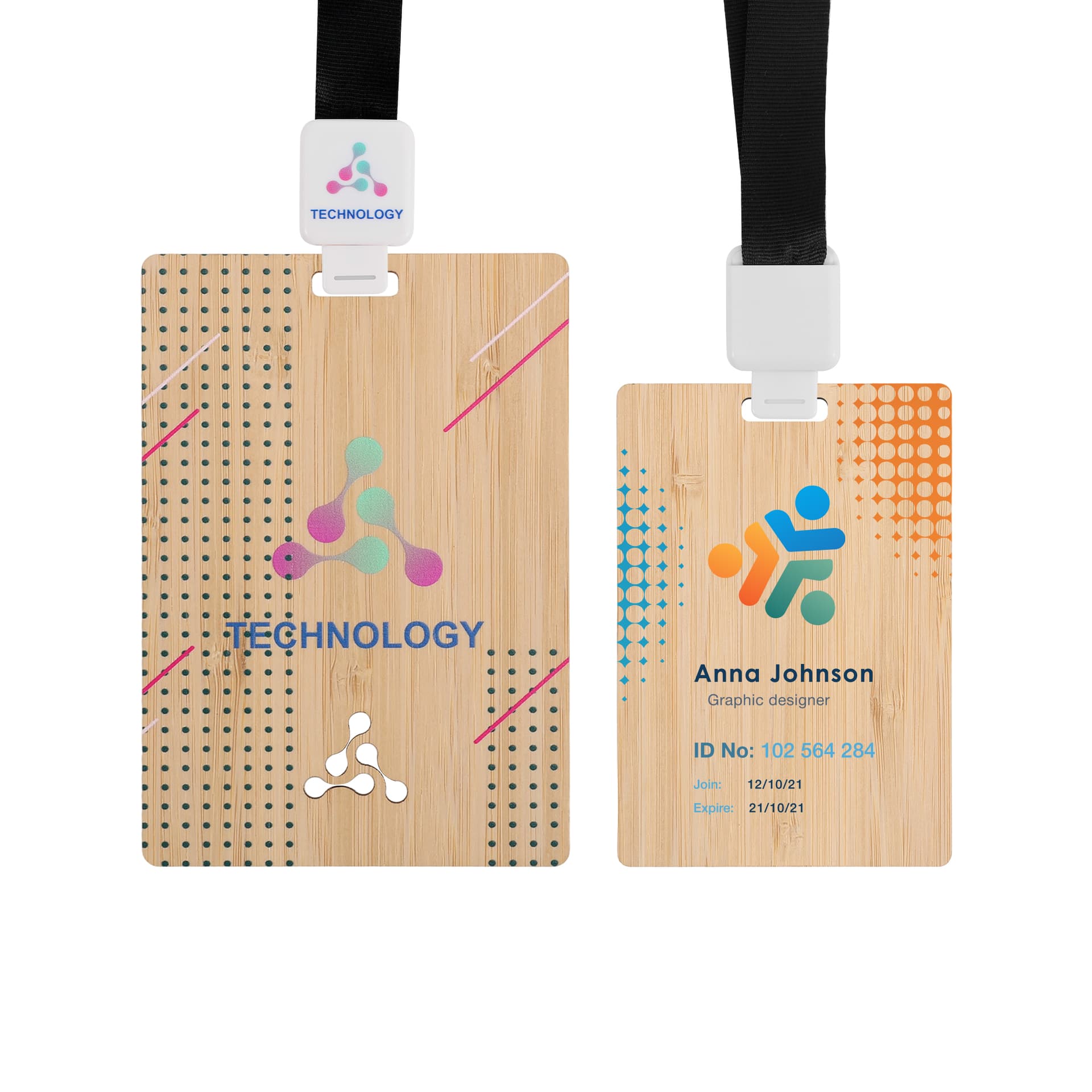 Bamboo Name Tag