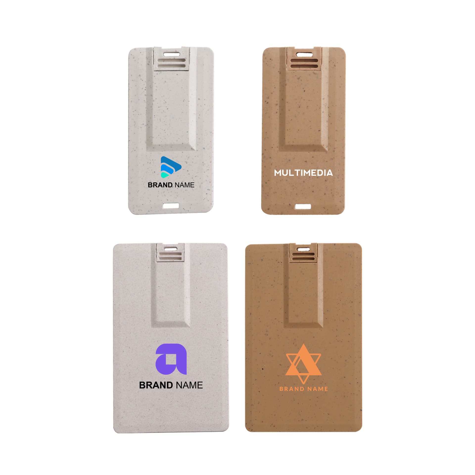Wheat Straw Credit Card Flash Drive