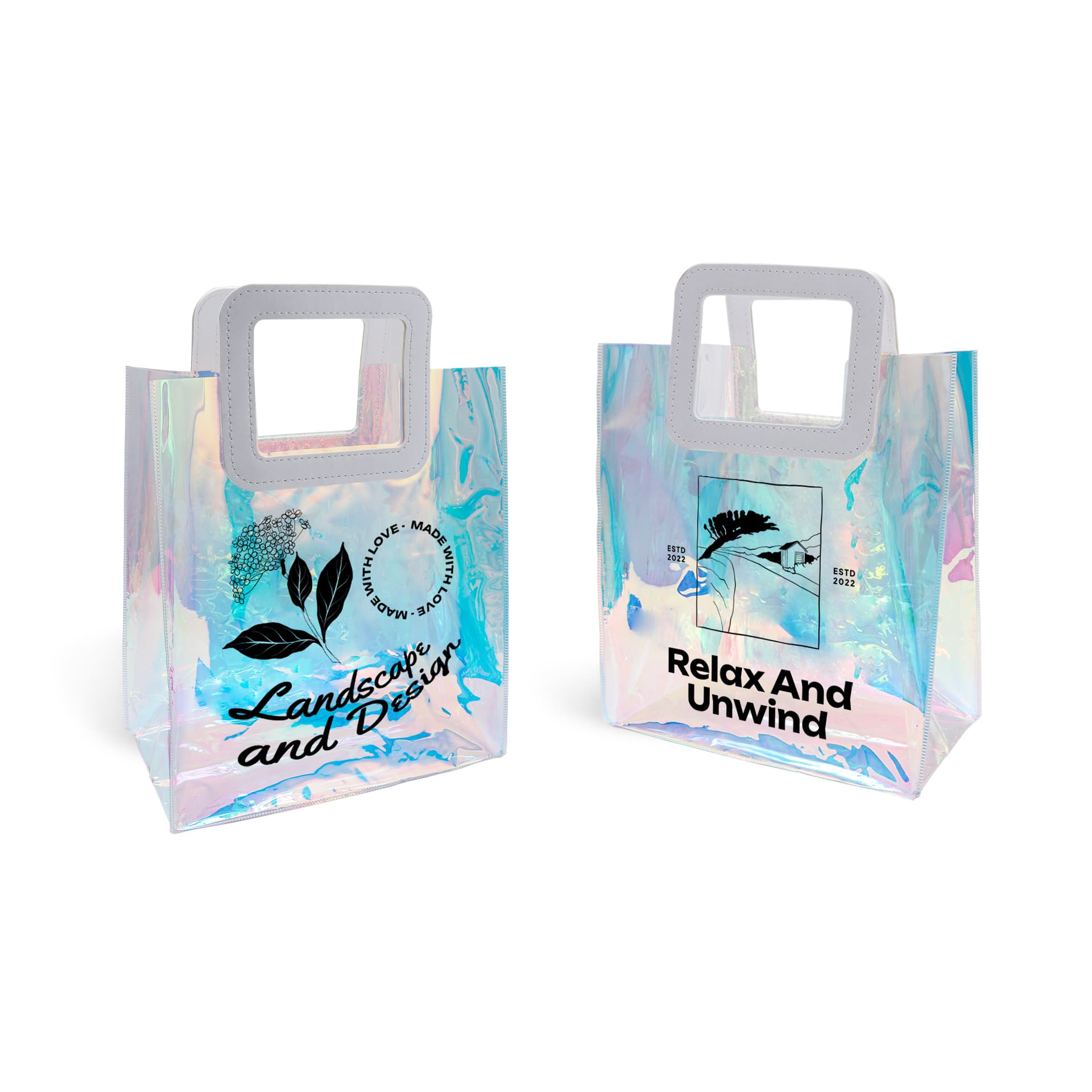 Iridescent Rainbow PVC Bag