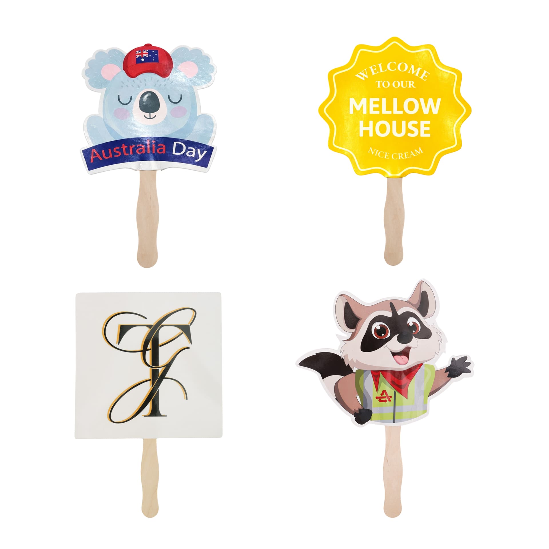 Custom Shape Paper Hand Fan