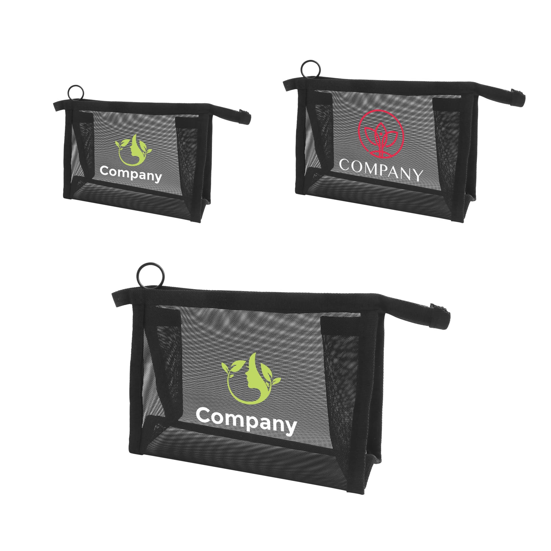 Nylon Mesh Triangular Cosmetic Bag