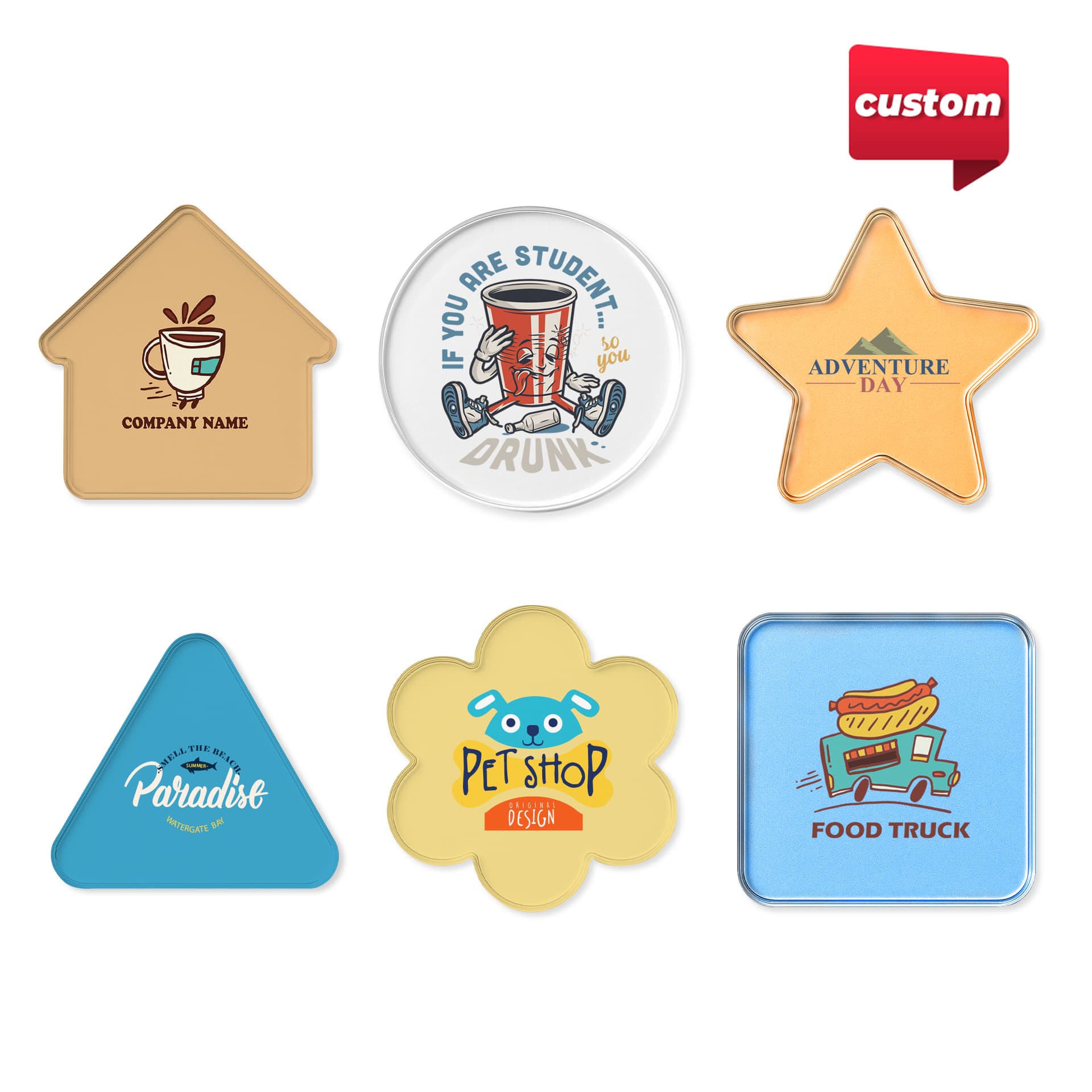 Custom Clear Acrylic Coaster