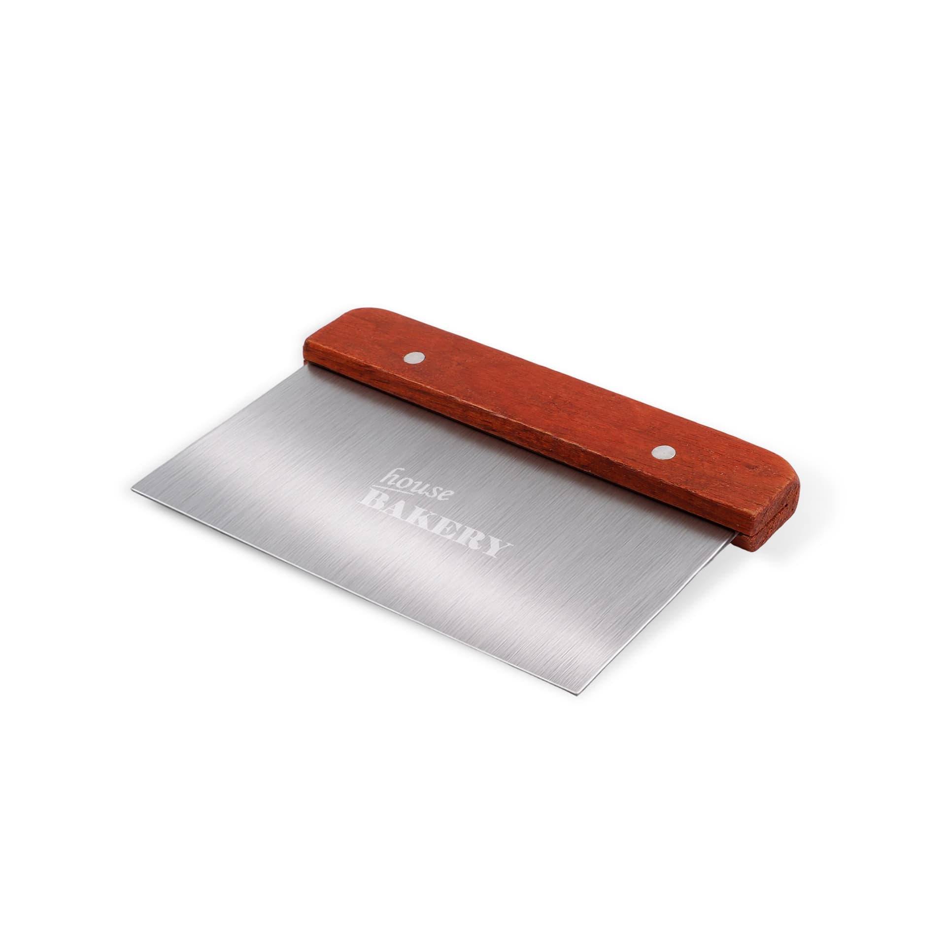 Stainless Steel Dough Scraper with Wood Handle