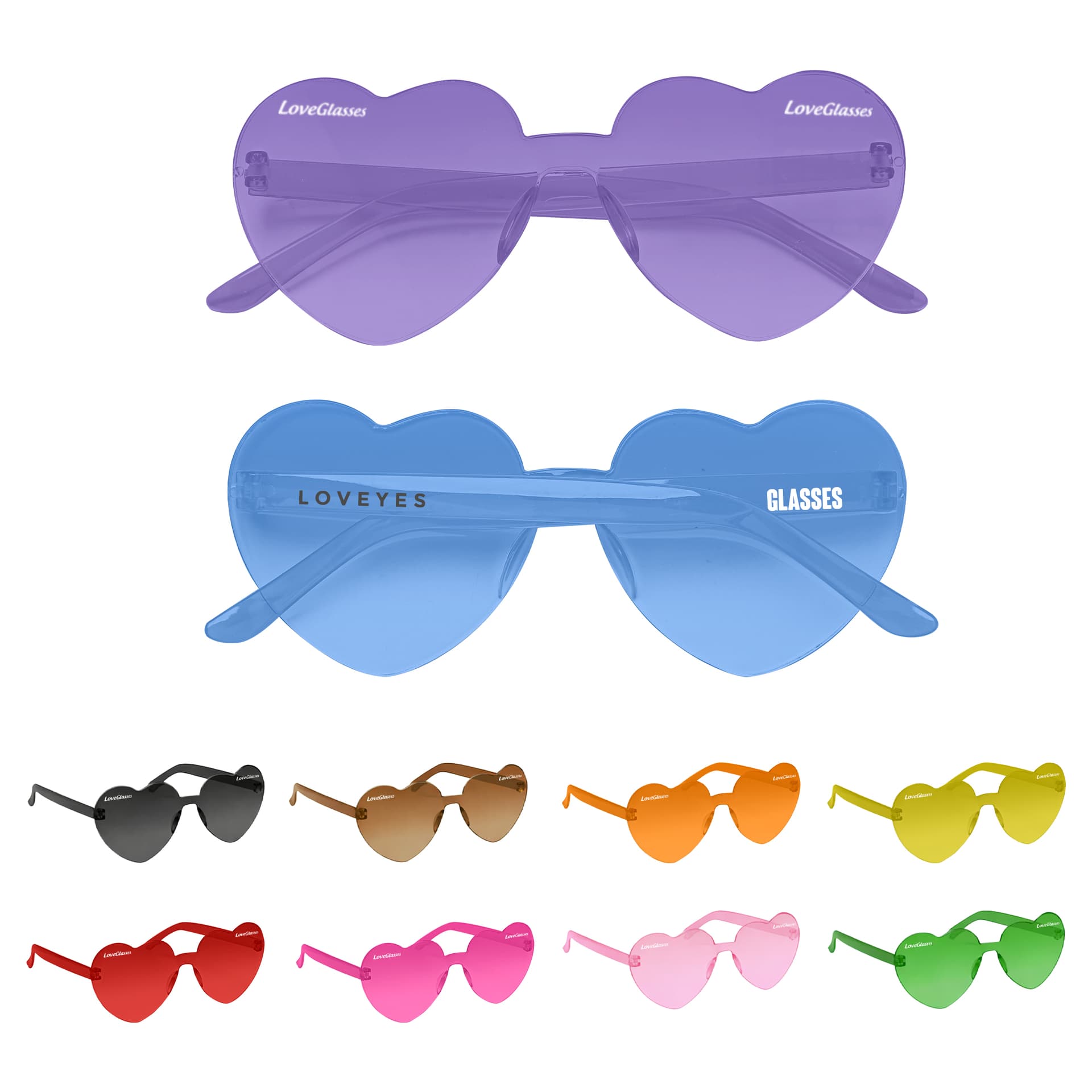 Heart Shaped Party Glasses