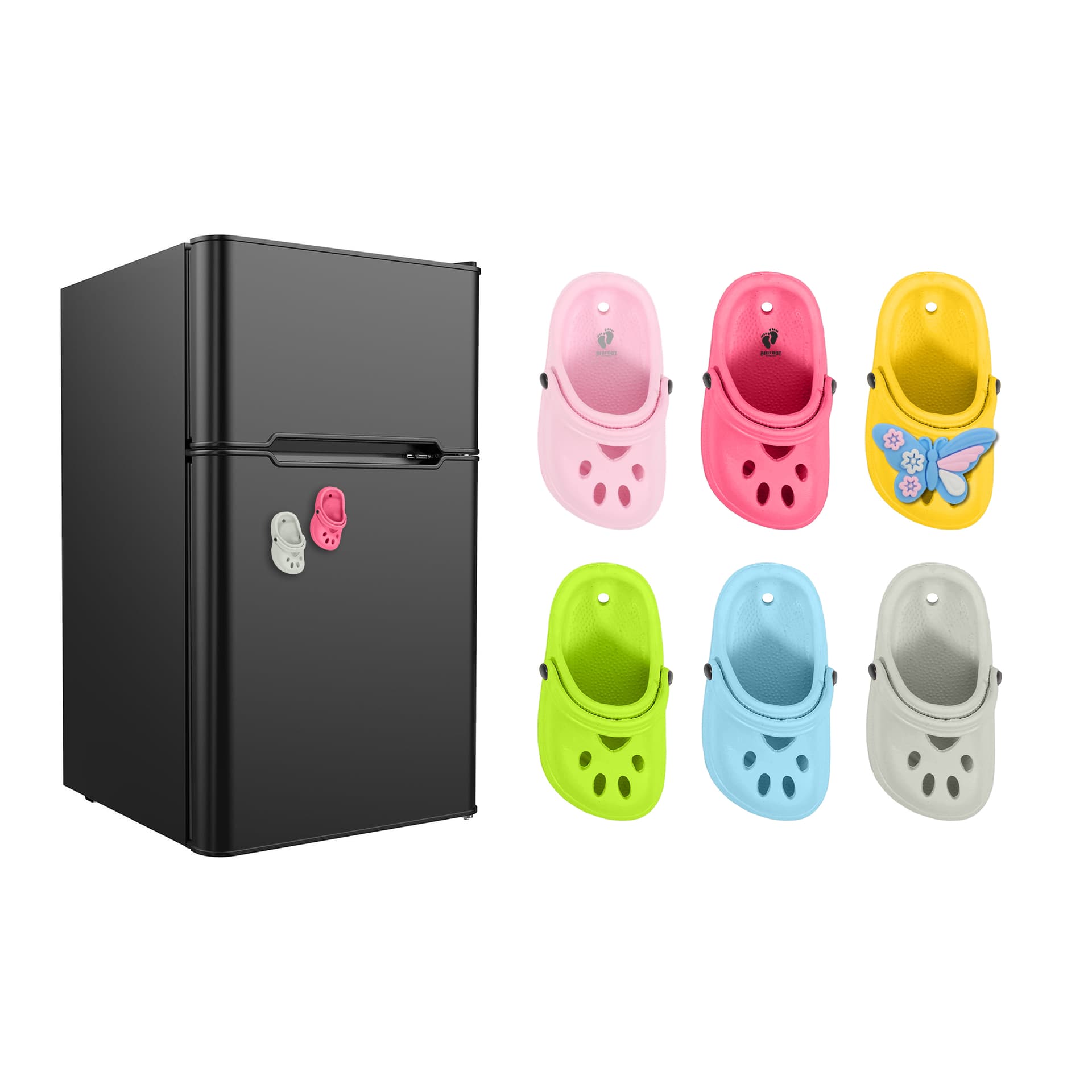 Paw Shape Clog Shoe Fridge Magnets
