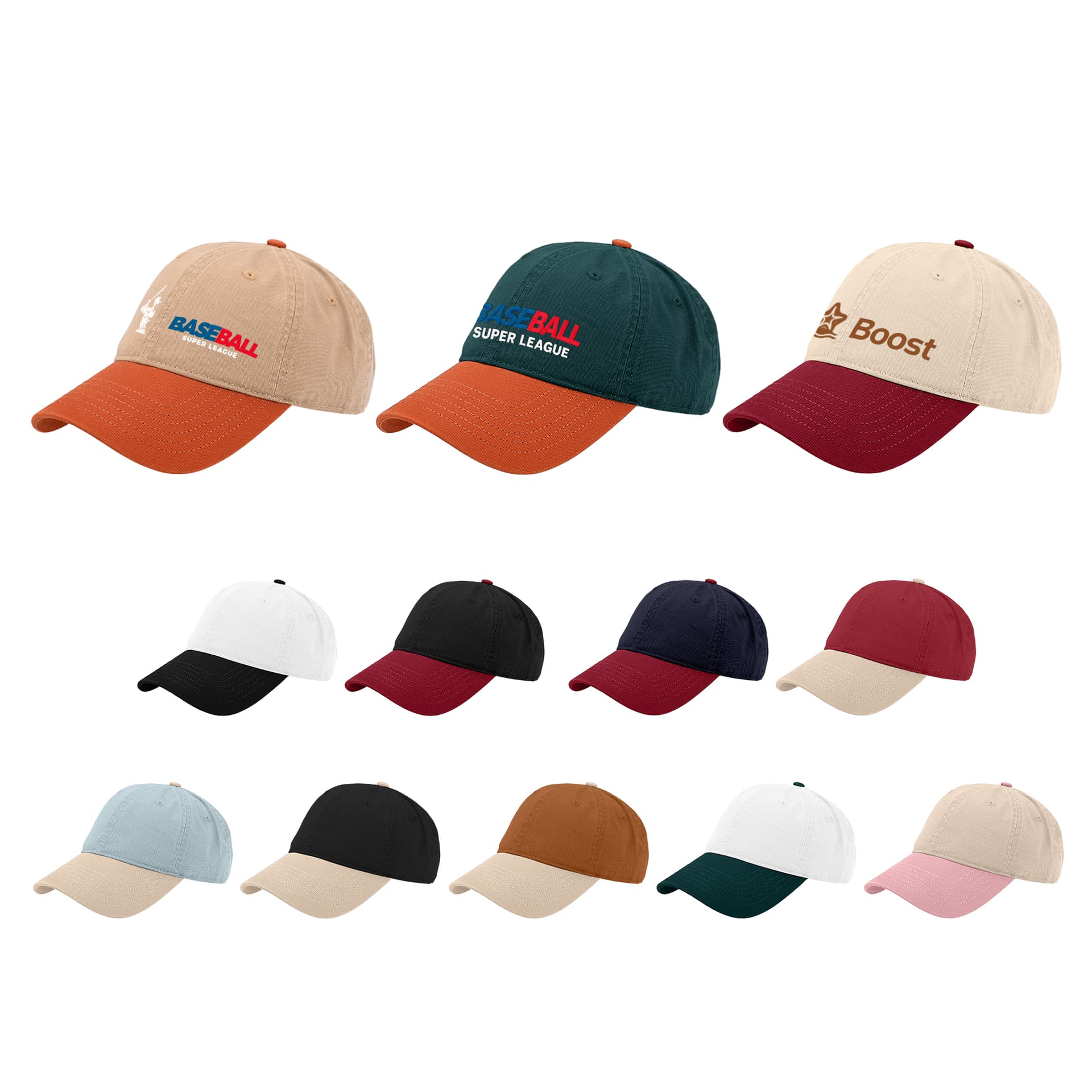 6 Panel Solid Color Fashion Cap
