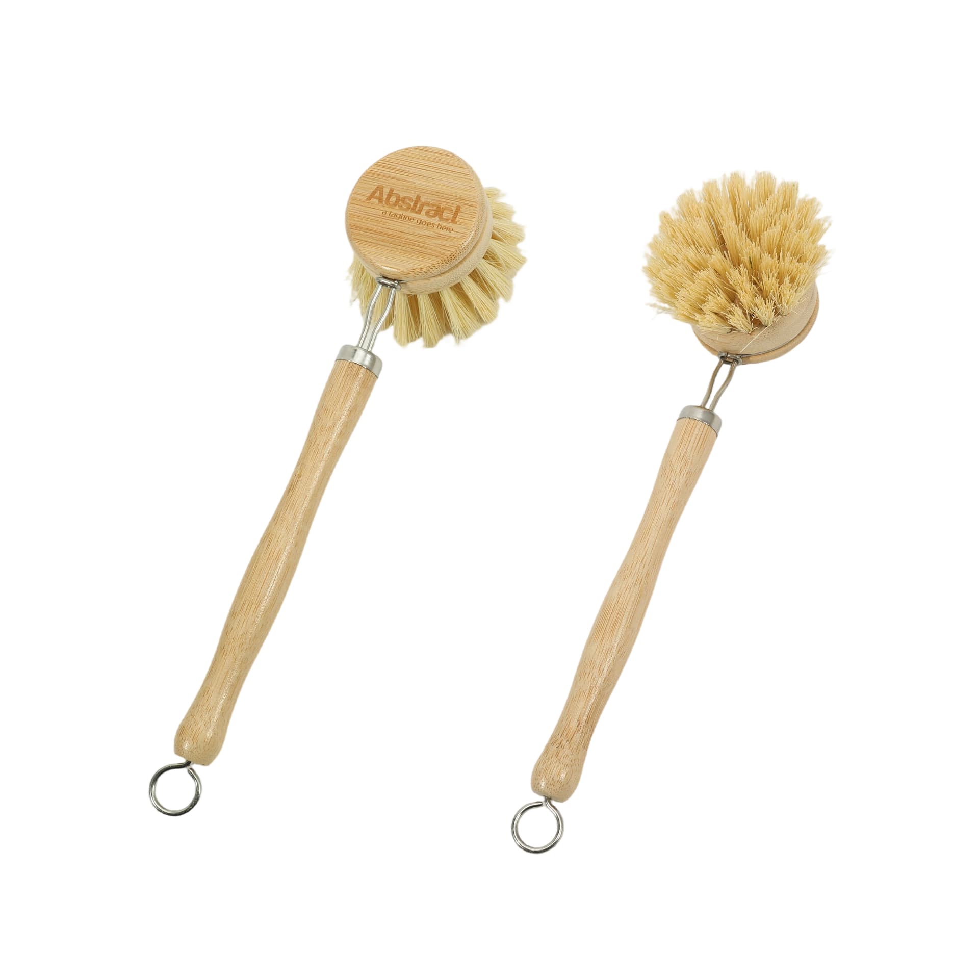 Long-Handled Kitchen Wooden Cleaning Scrubber