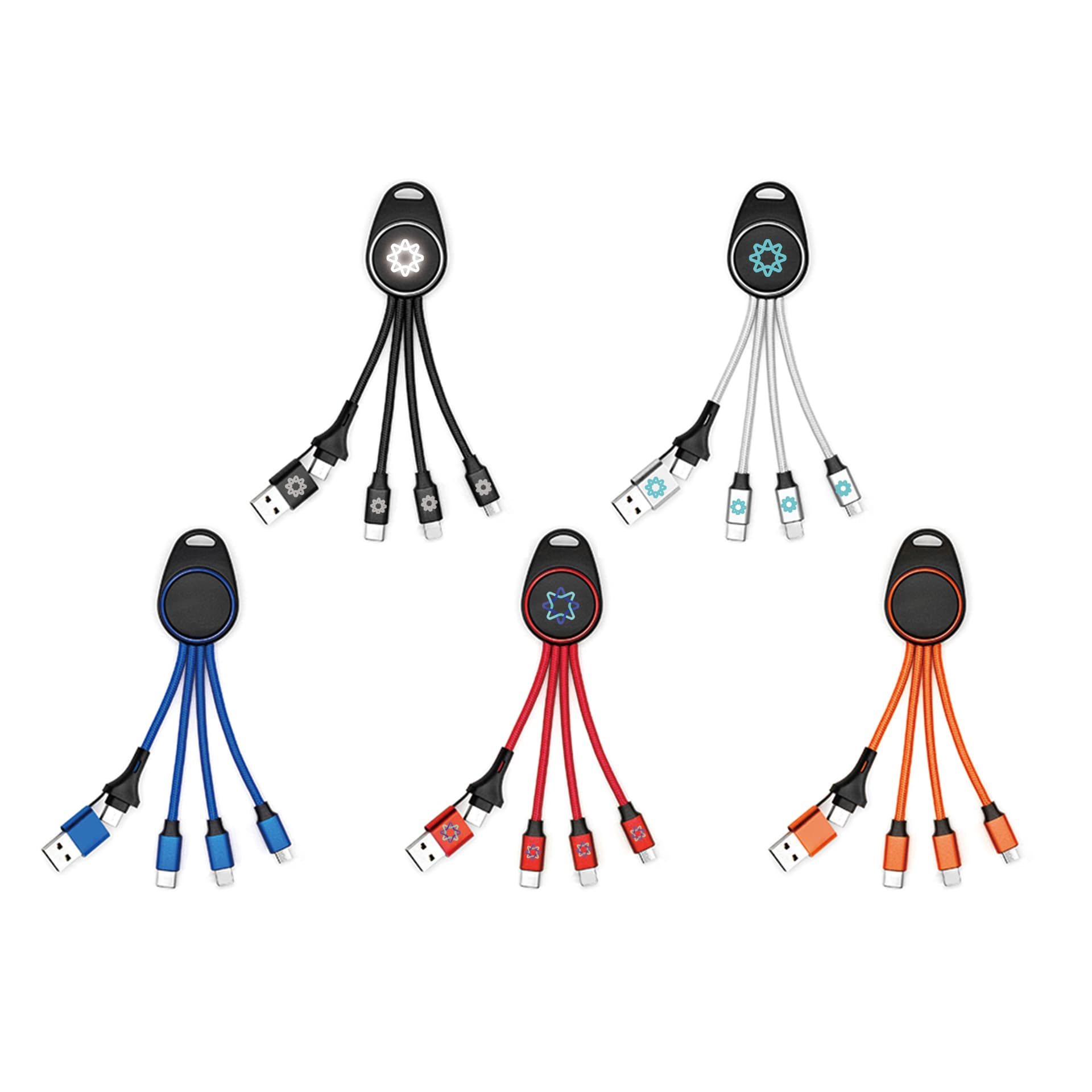 6-in-1 Light Up Charging Cable
