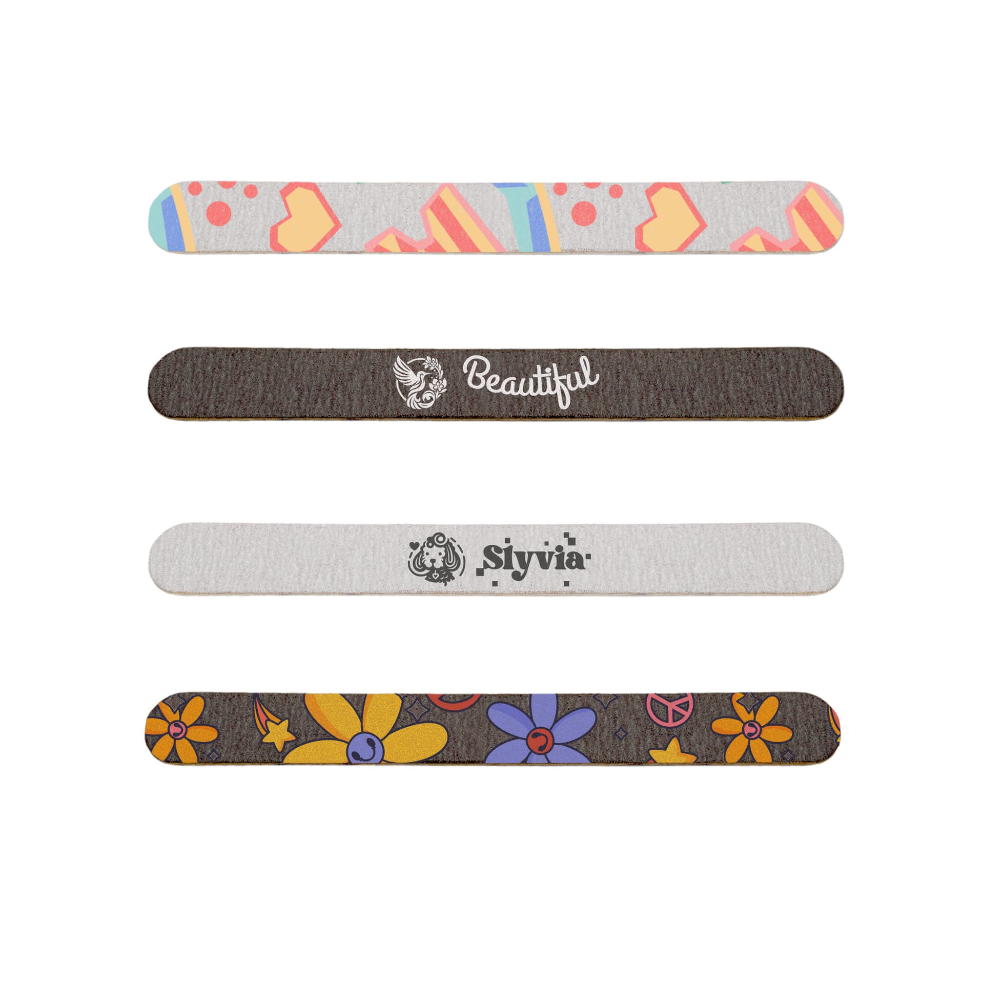 Pack of 50 Wooden Straight Shape Nail Files