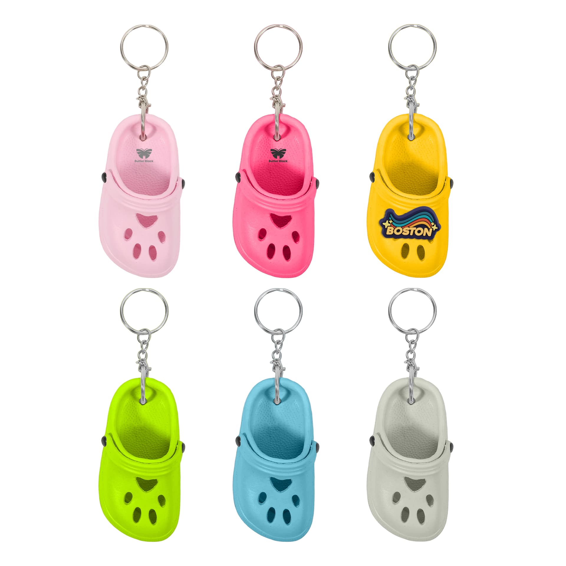 Paw Shape Clog Shoe Keyring