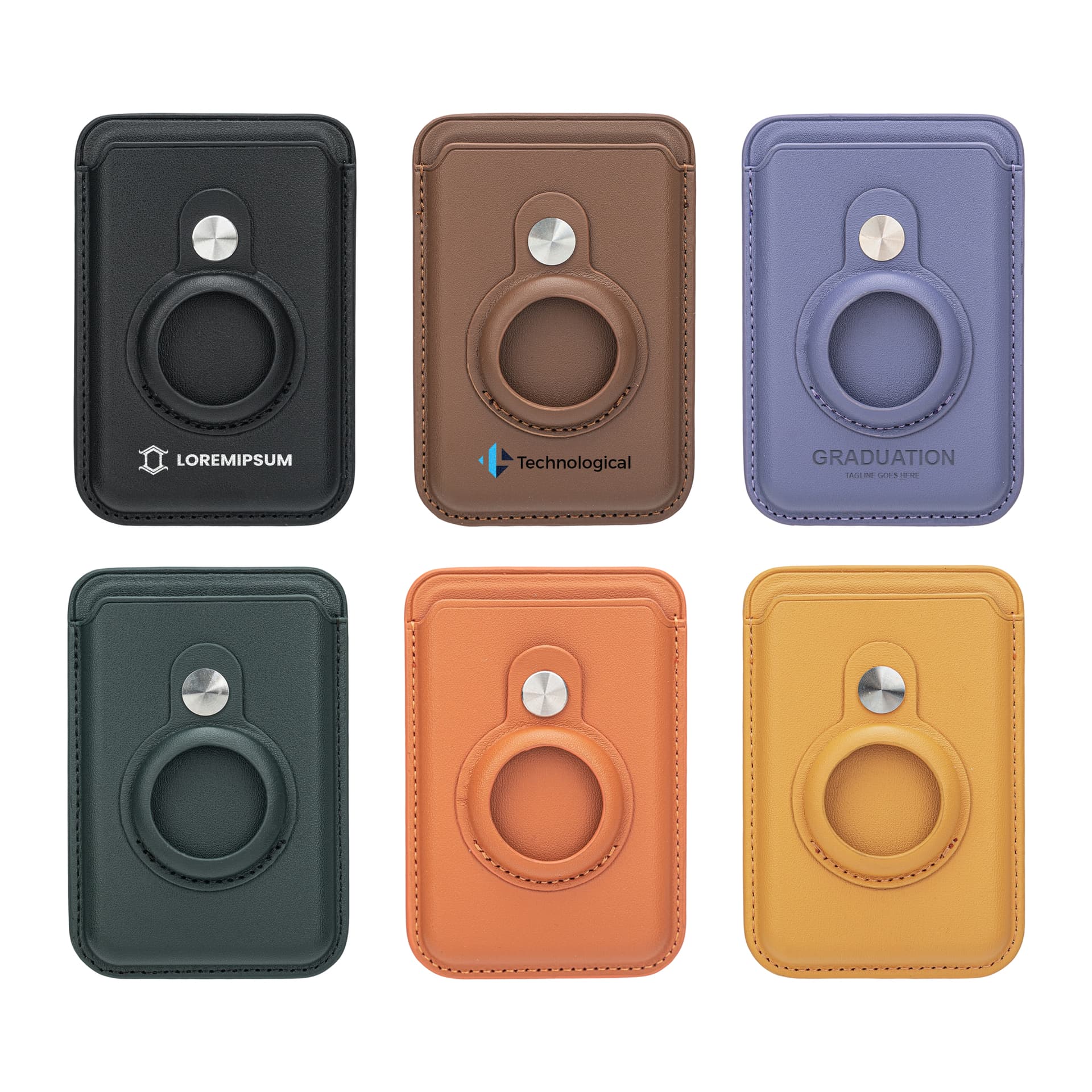 PU Magnetic Card&Airtag Holder