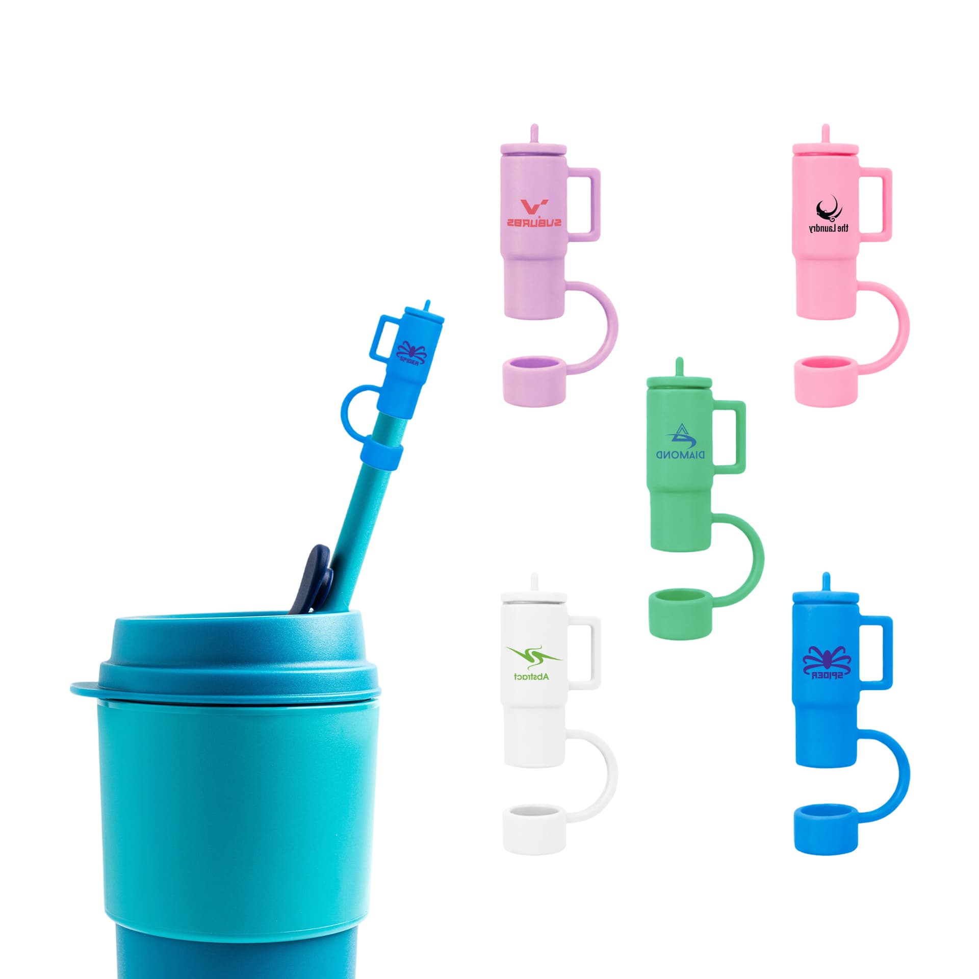 Cup Shaped Silicone Straw Cover