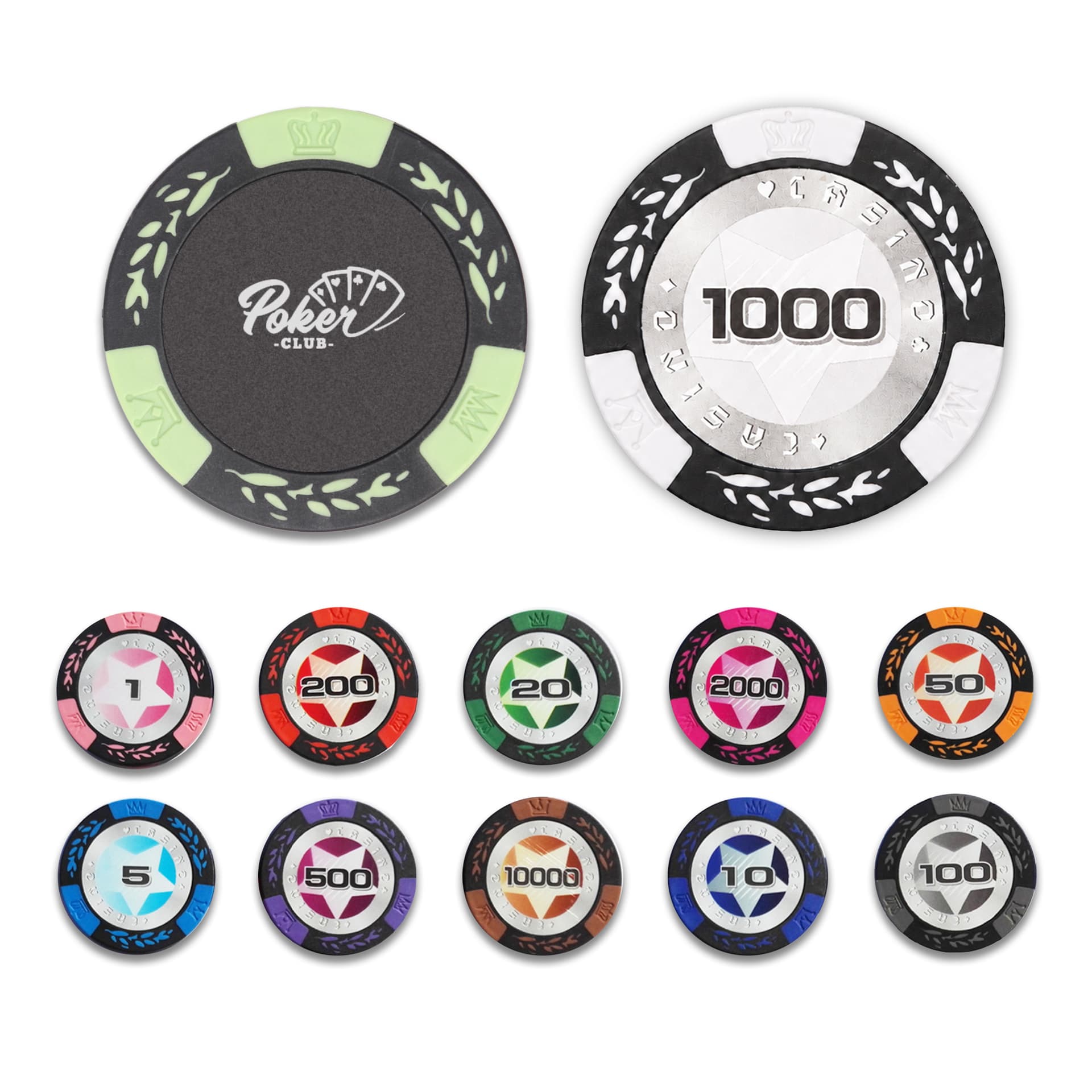 Wheat stalk Clay Poker Chips