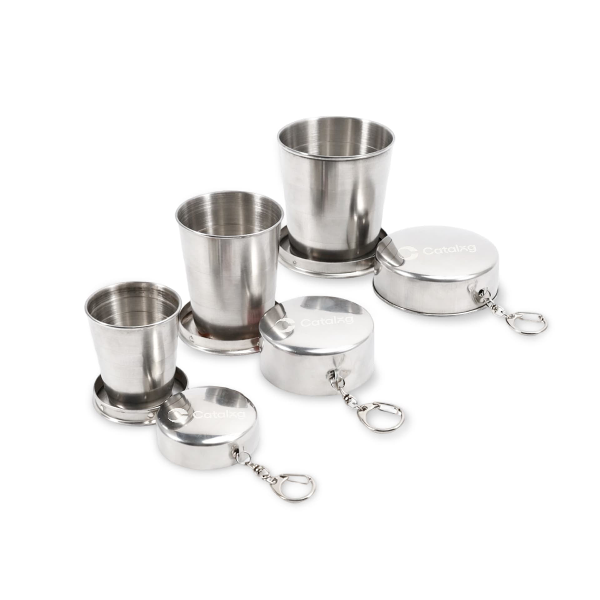 55ML/140ML/250ML Compact Stainless Steel Folding Cup