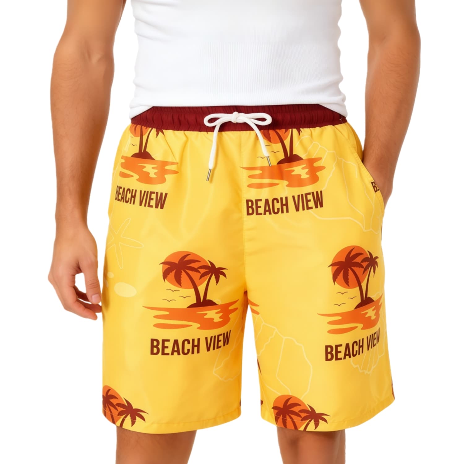 Men's Polyester Sublimated Board Shorts