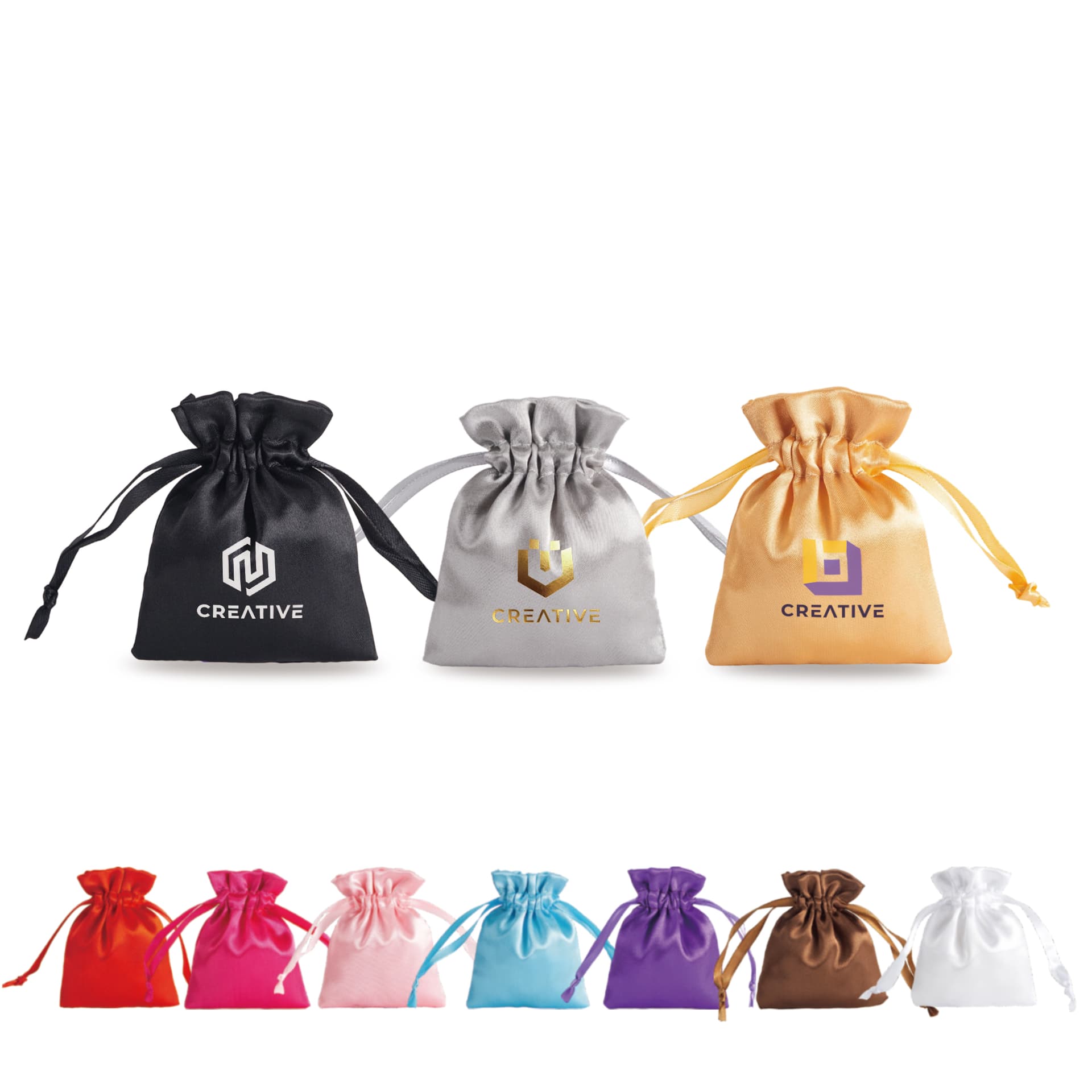 Silk Satin Drawstring Bags