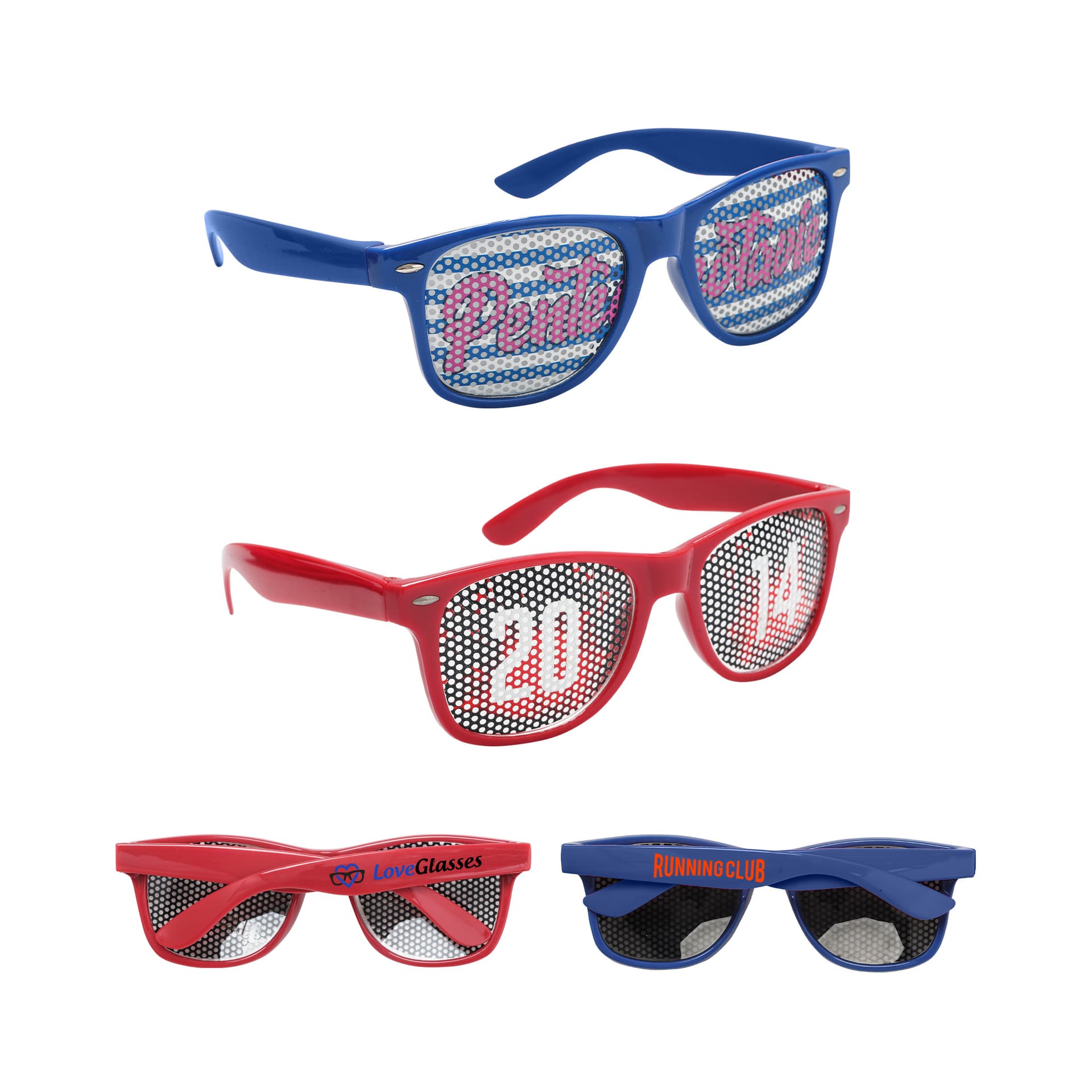 Pinhole Sticker Party Glasses