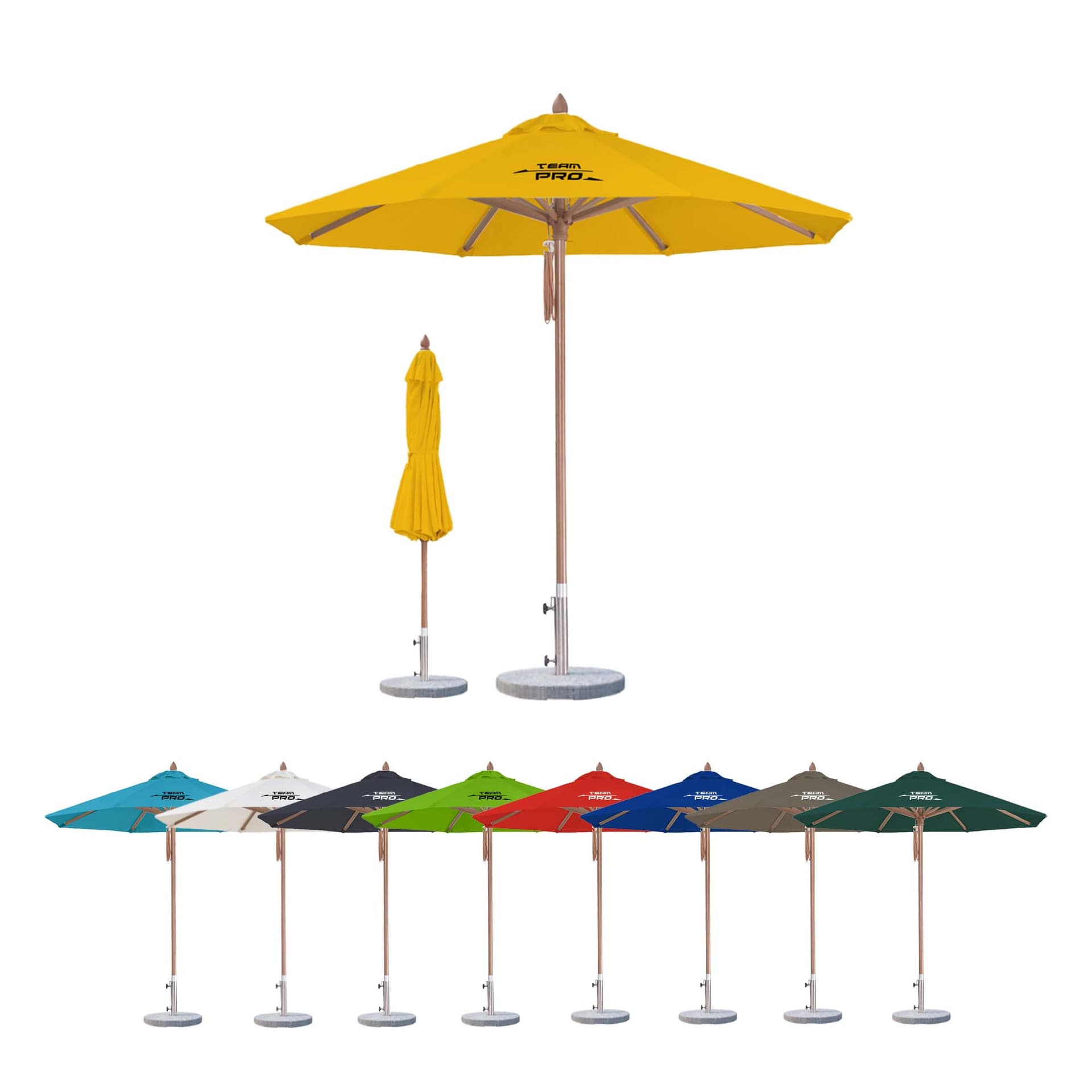3x3m Wind-resistant Octagon Stock Colour Outdoor Umbrella