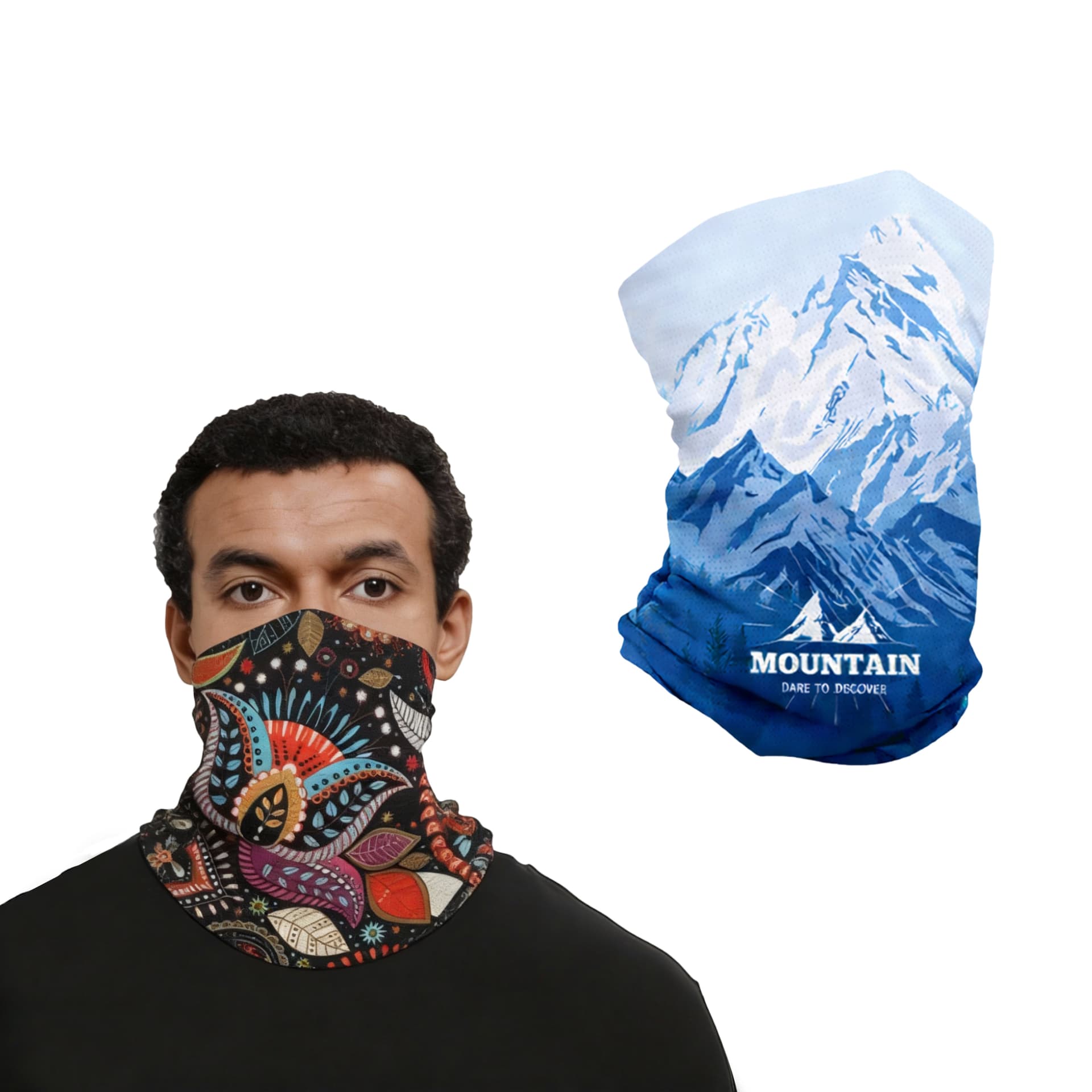 UPF 50+ Perforated Ice Silk Neck Gaiter