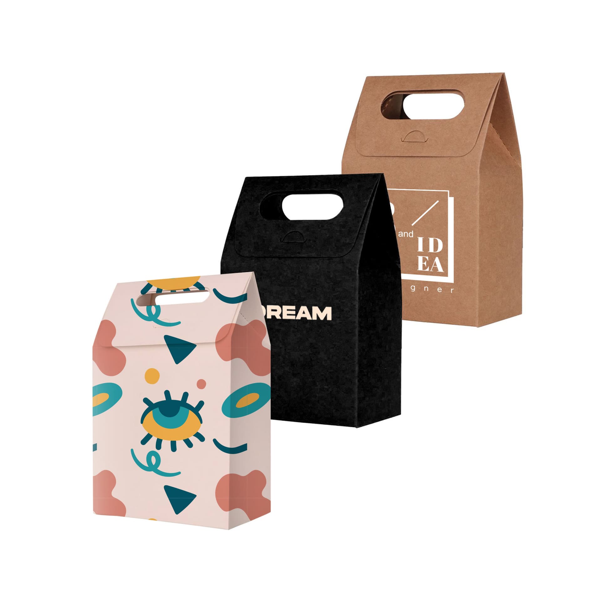 Die cut Handle Bag(135x200x75mm)