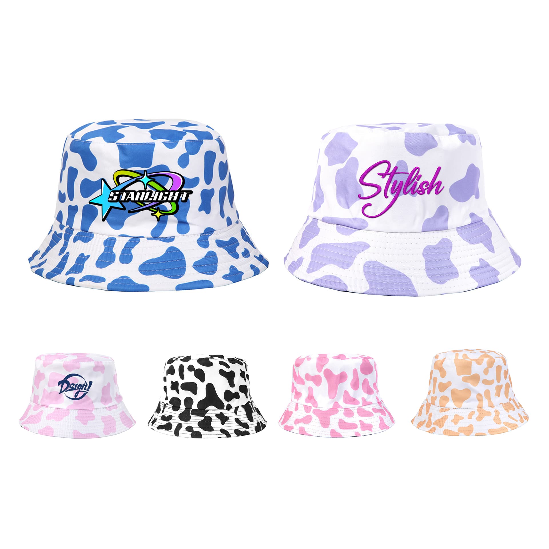 Cow Print Bucket Hat