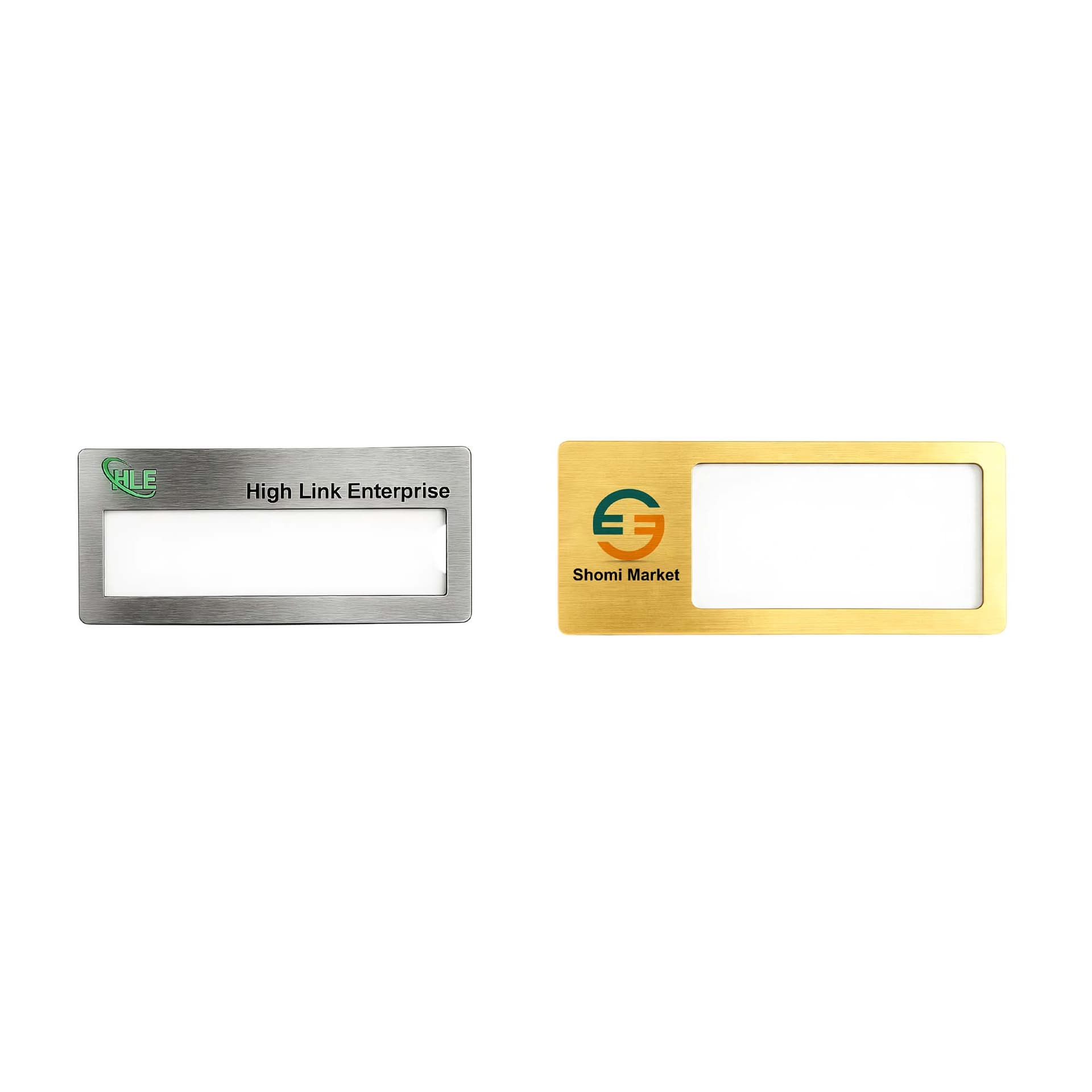 Reusable Metal Name Badge