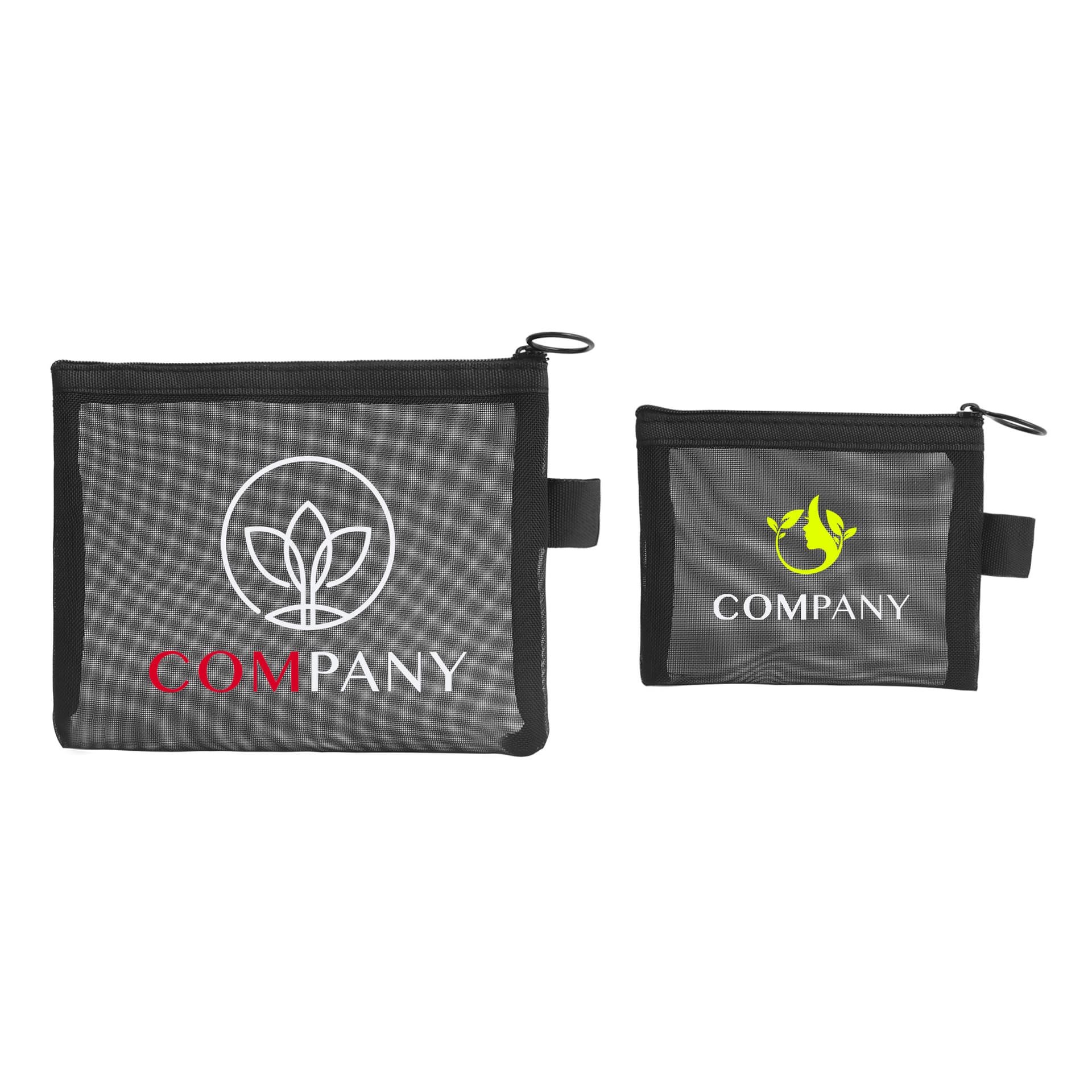Nylon Mesh Flat Cosmetic Bag