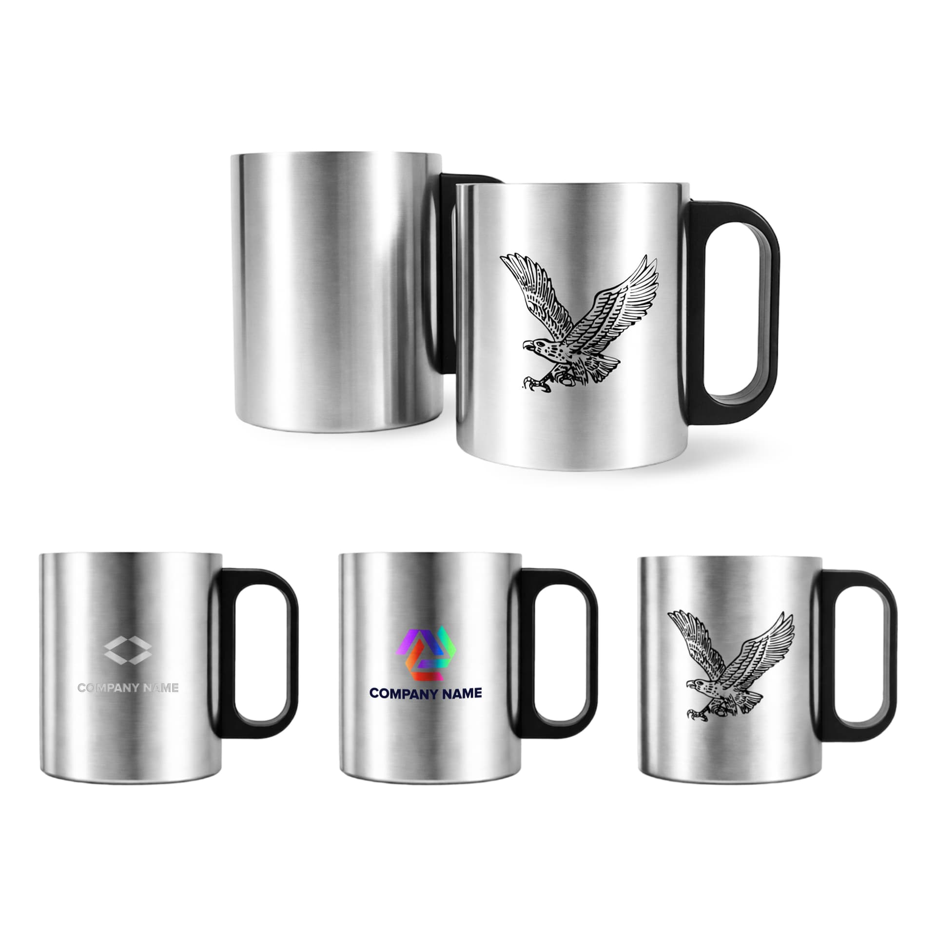 170ML/270ML Stainless Steel Insulated Mug with Plastic Handle