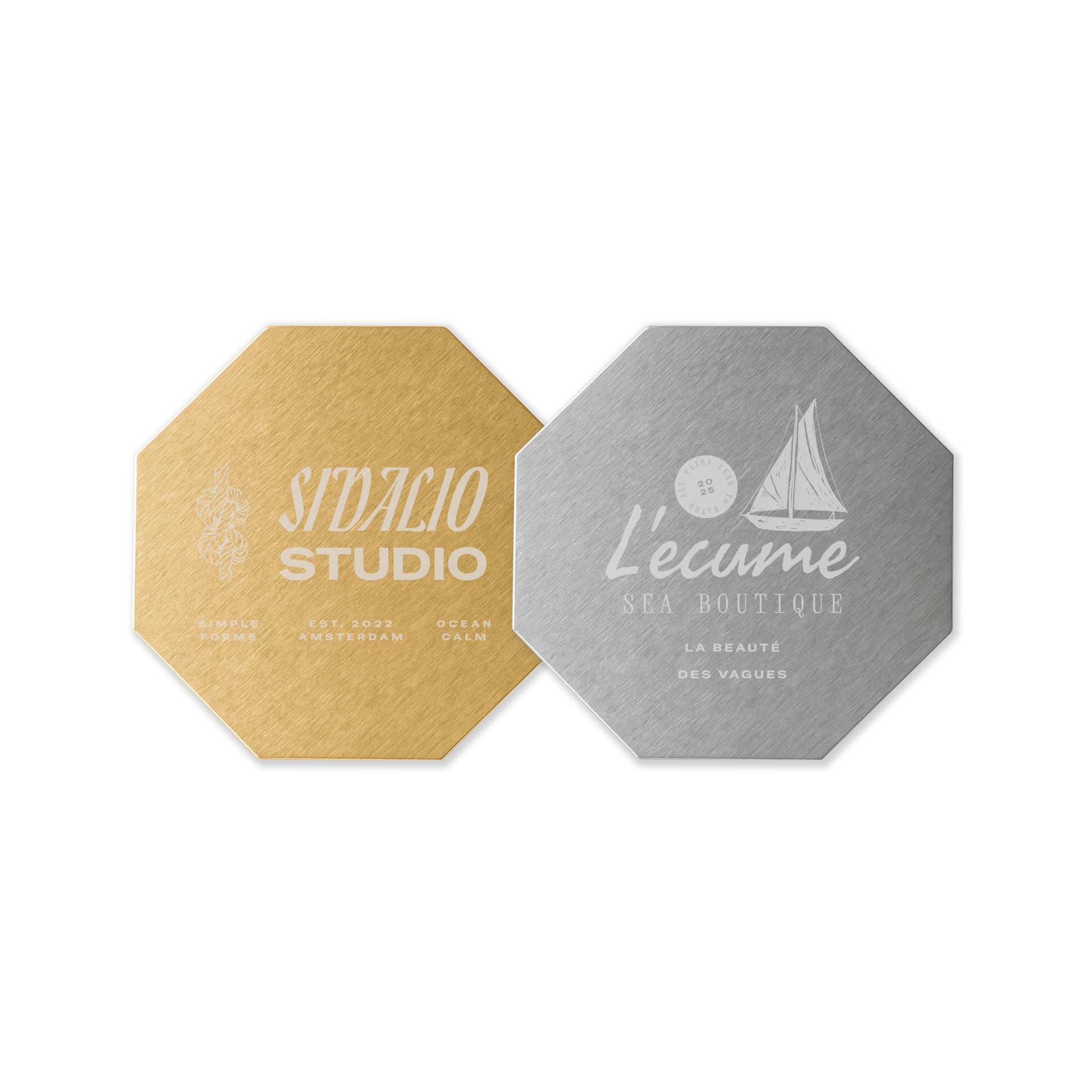 Octagonal Metal Coaster