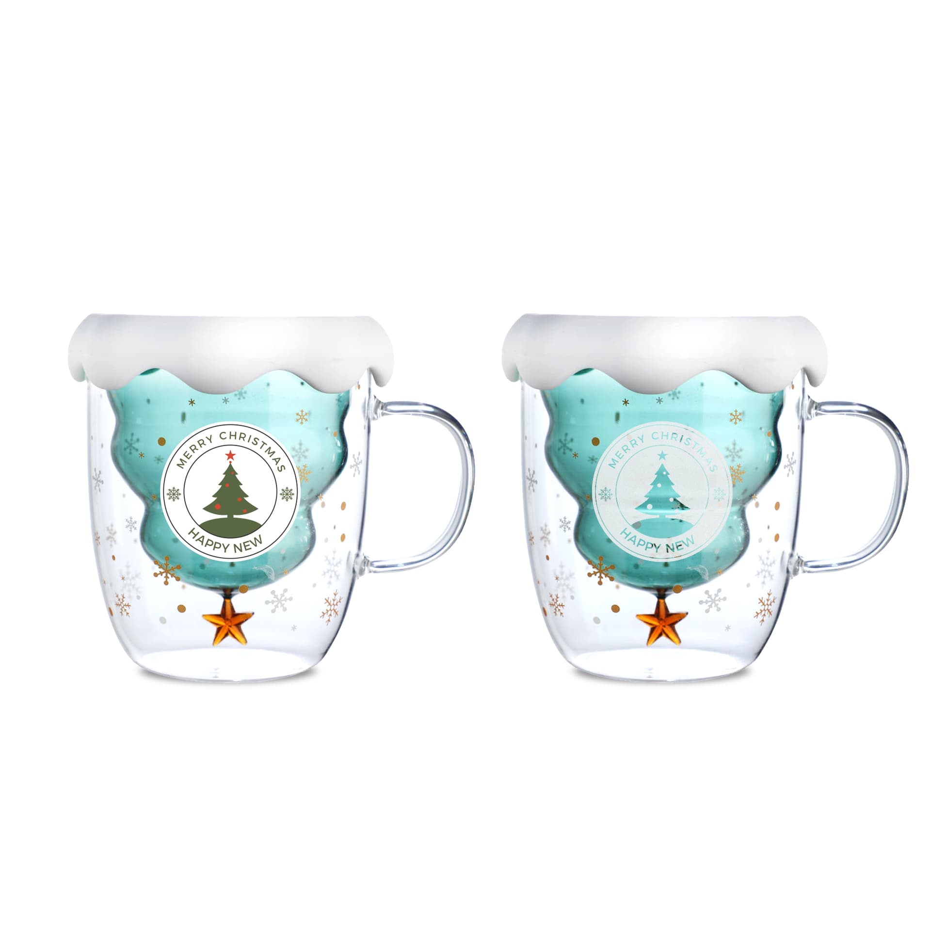 Xmas Tree Double Wall Mug