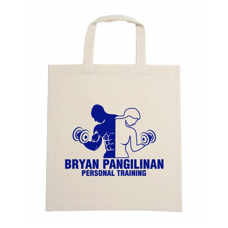 140gsm Short Handle Calico Bag
