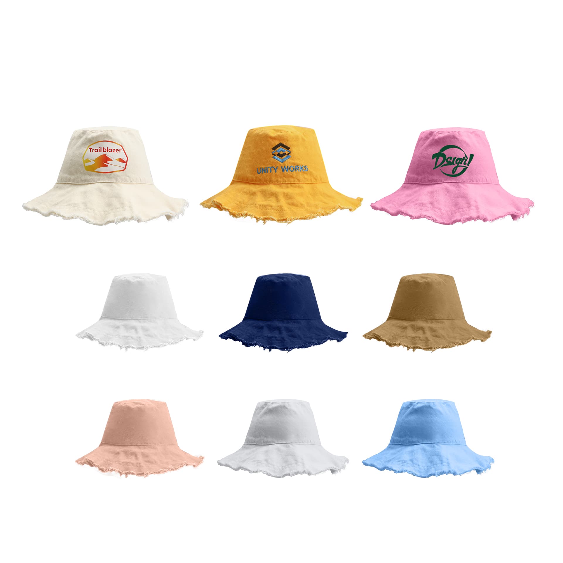 Raw Edge Bucket Hat