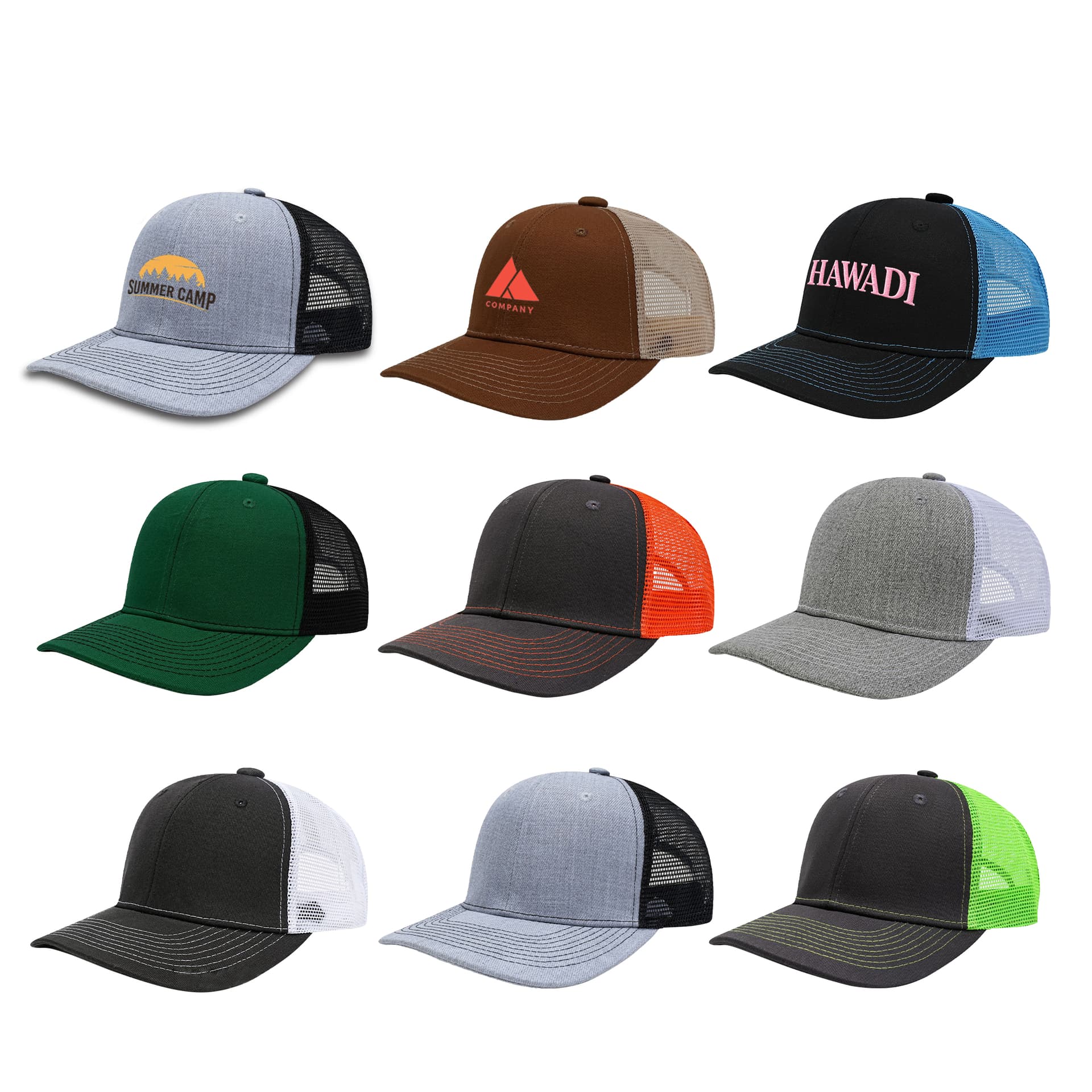 6 Panel Mesh Back Trucker Hat