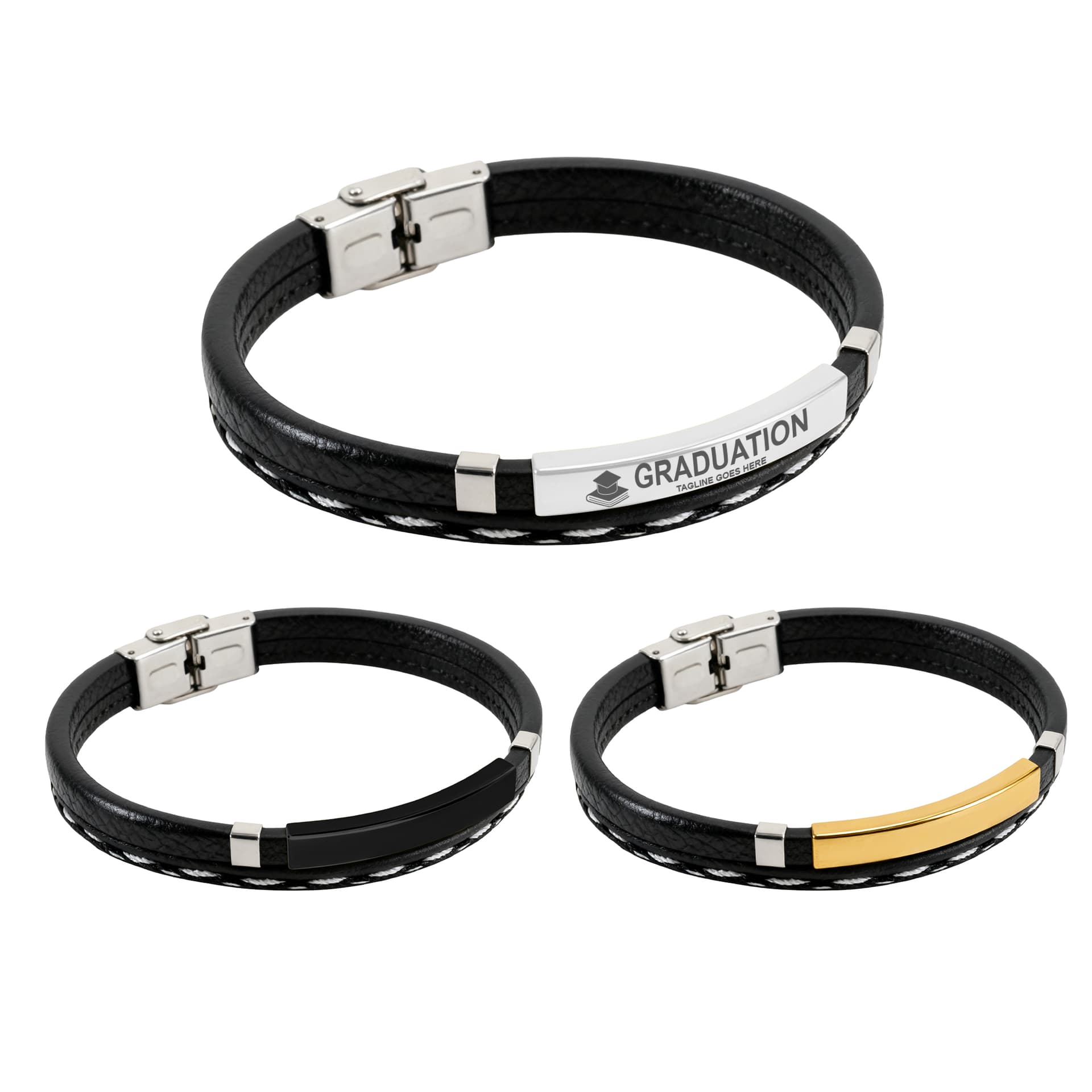 Personalized PU Leather Bracelet
