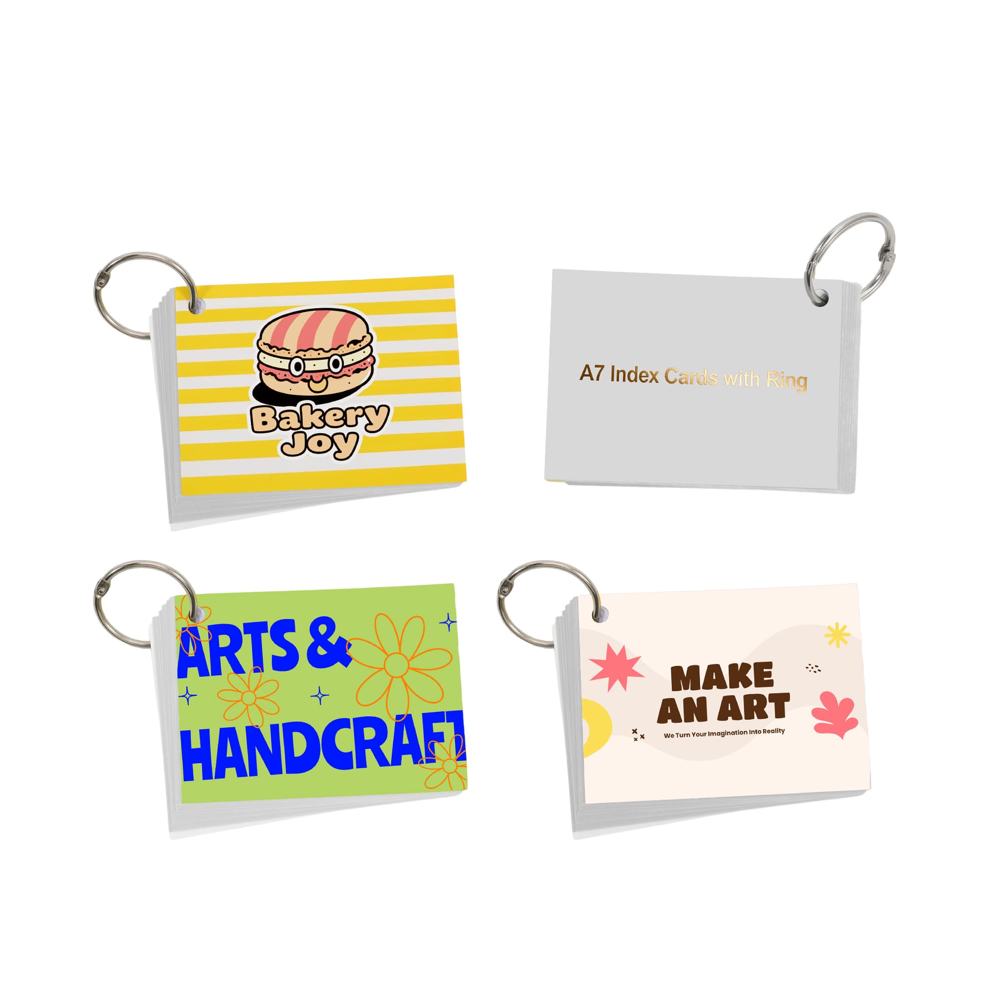 A7 Index Cards with Ring
