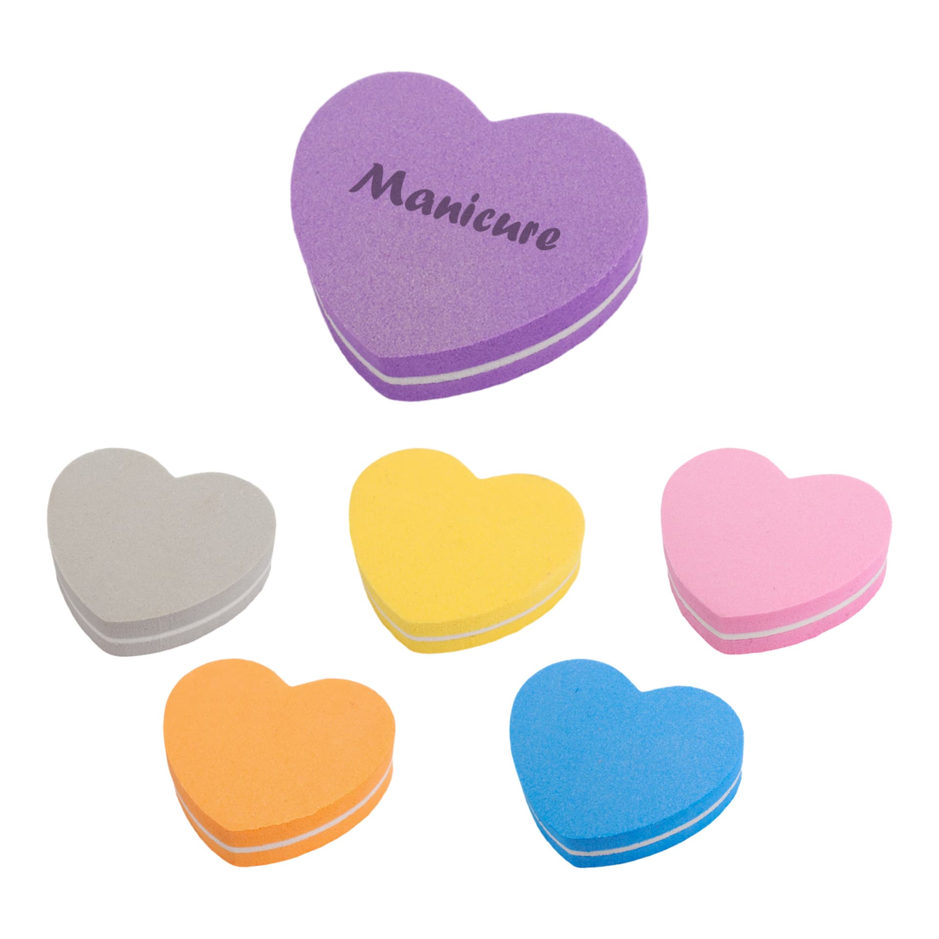 Pack of 50 Heart-Shaped Nail Files