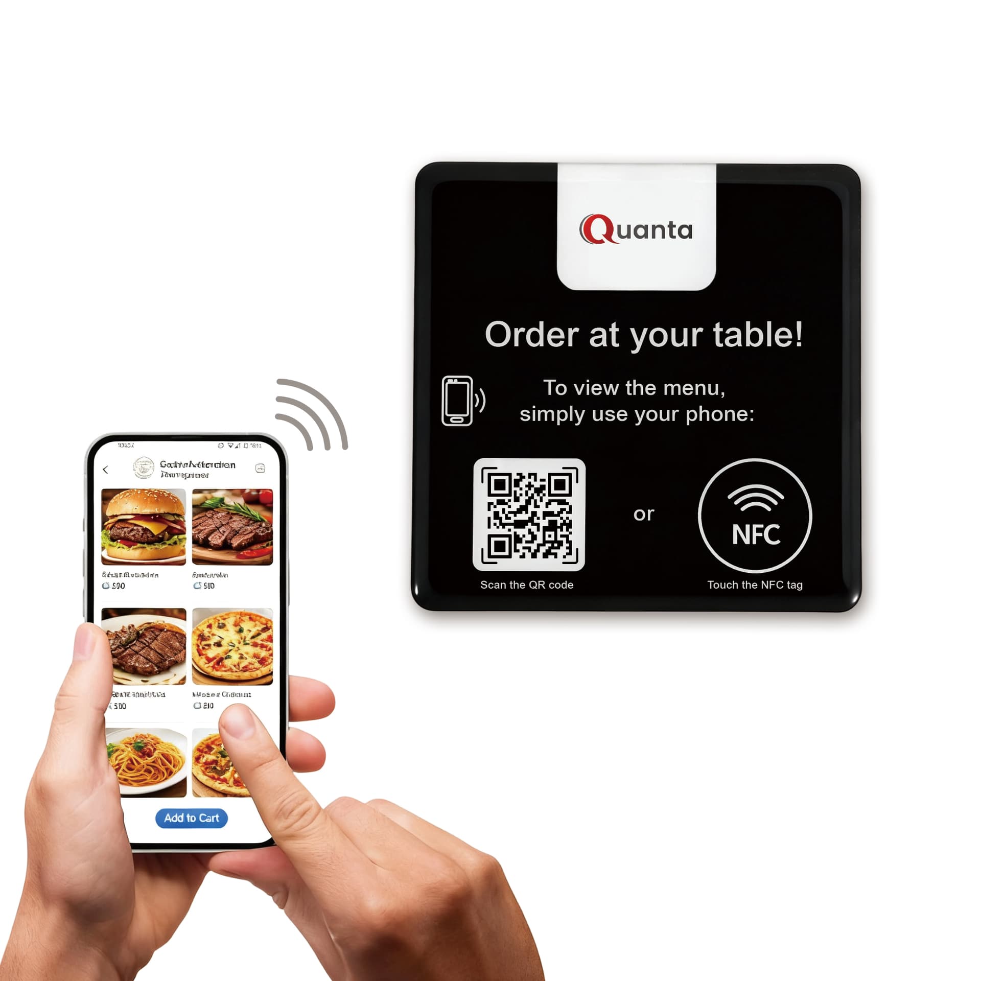 NFC Epoxy Food Ordering Desk Tag