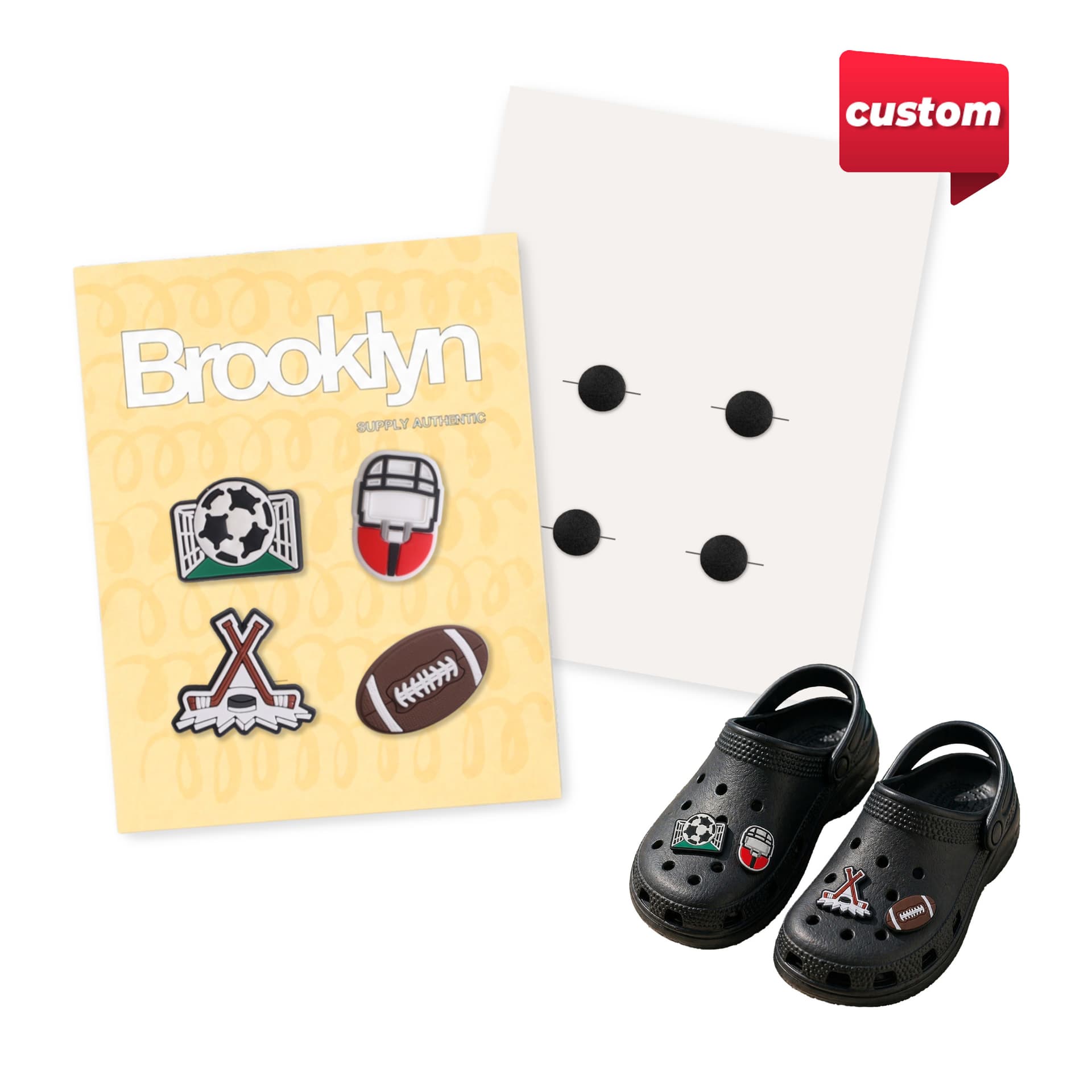 Custom Shoe Charms- 4 Pack