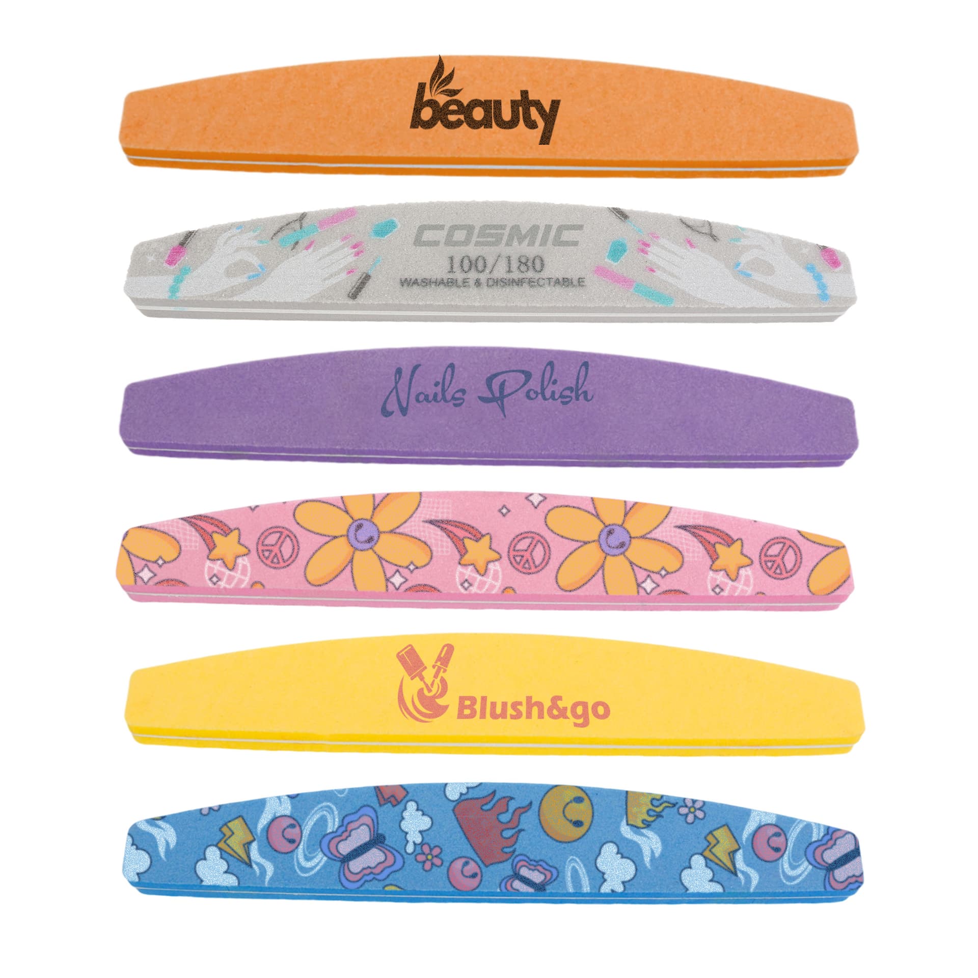 Sponge Half Moon Shape Nail File