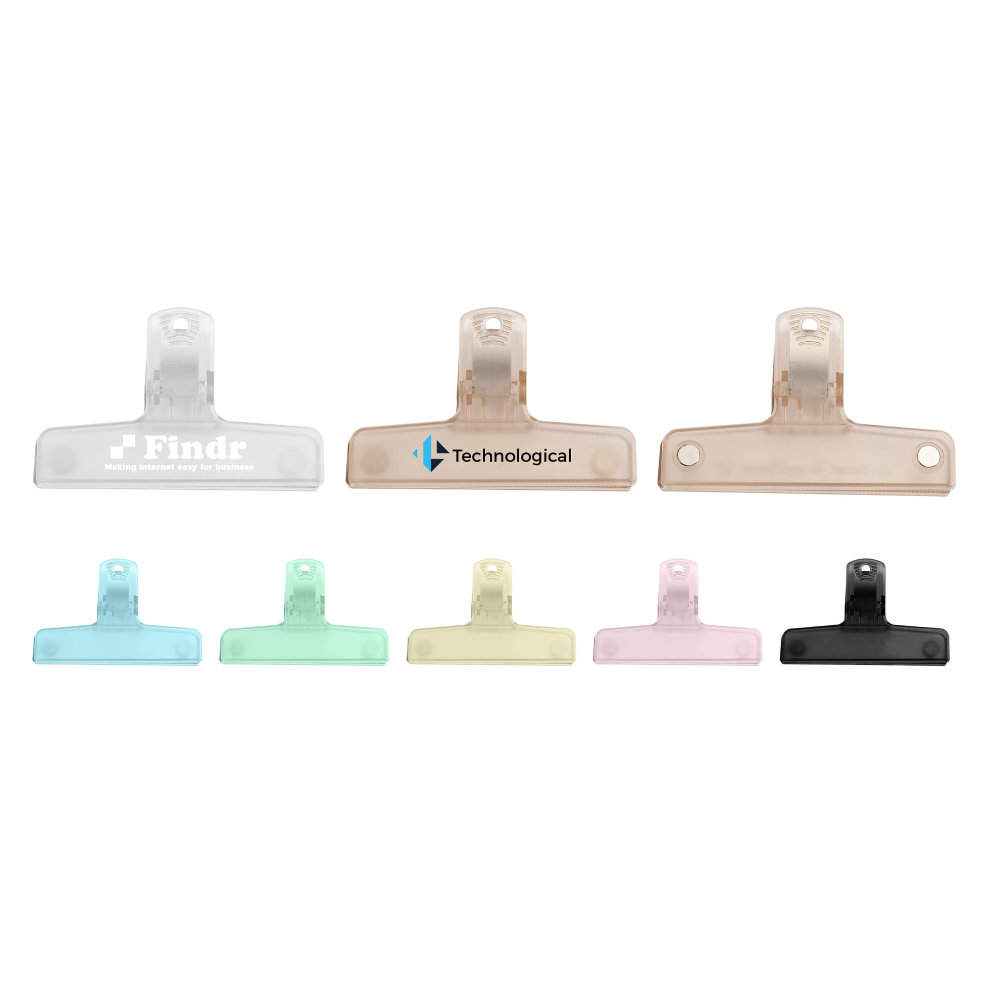 Translucent Plastic Magnetic Clips