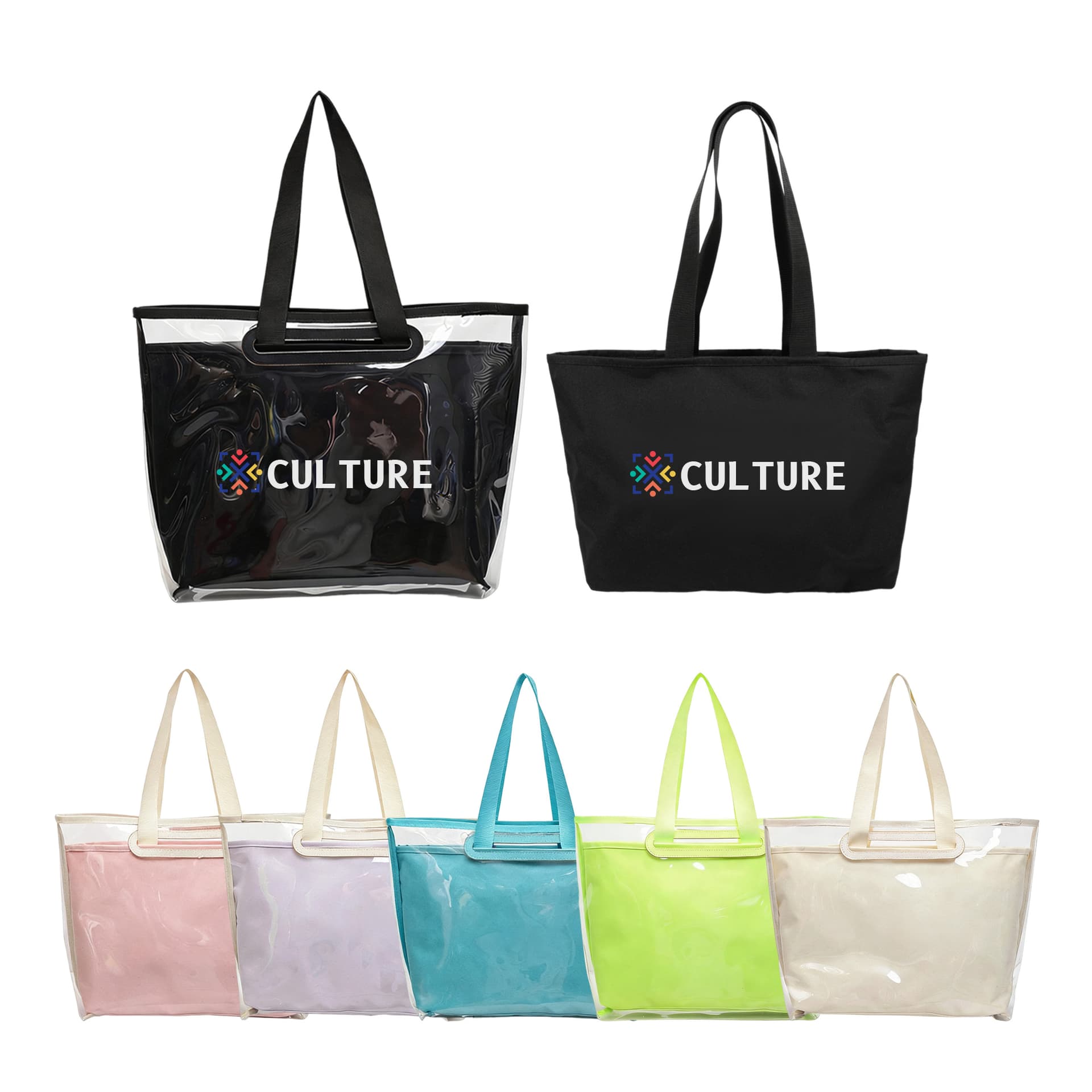 Tote Bag With Detachable PVC Cover