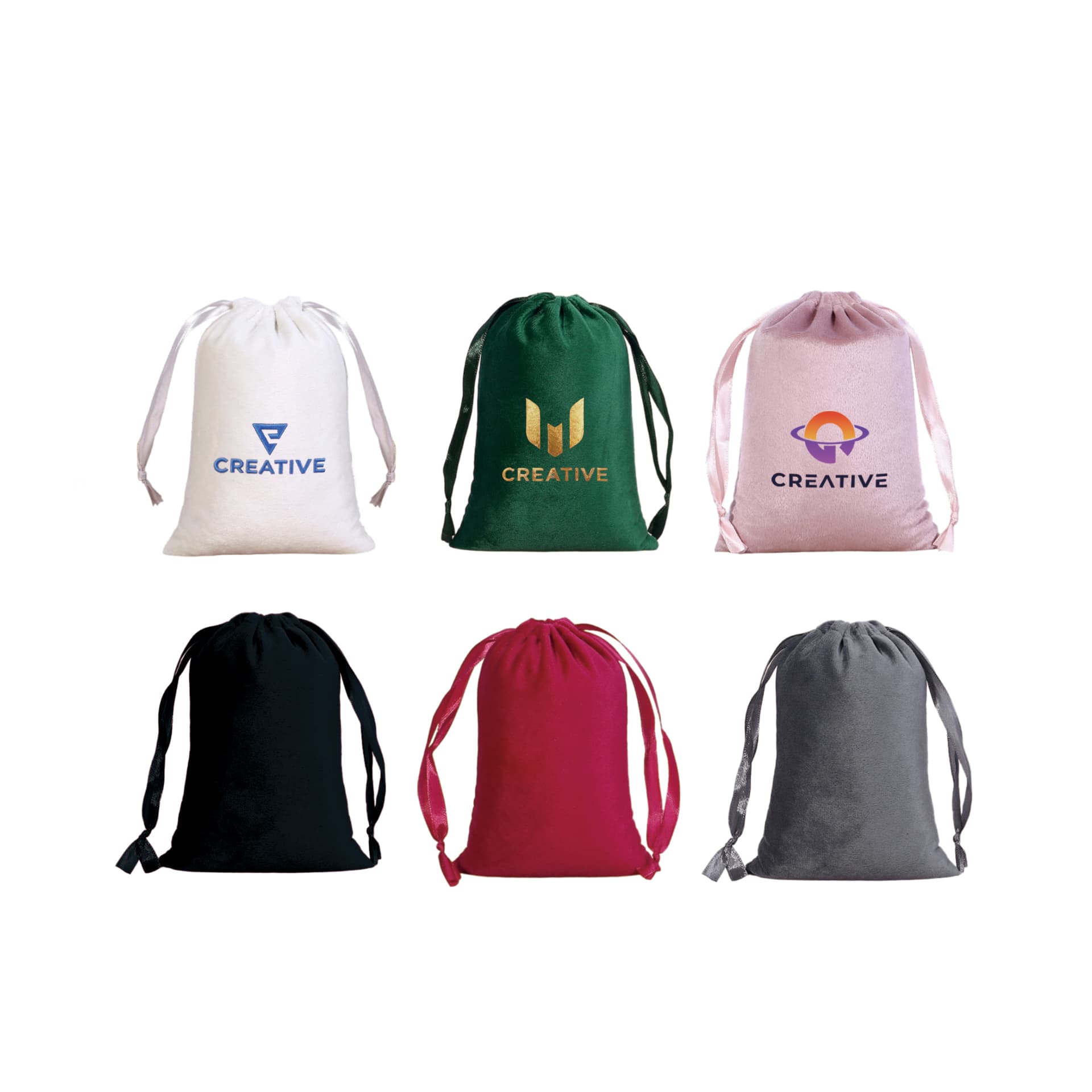 Silk Velvet Drawstring Bags