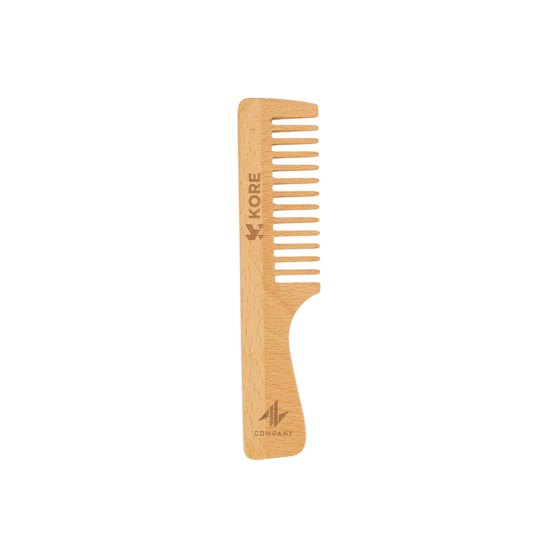 Wide-Tooth Beech Wood Comb