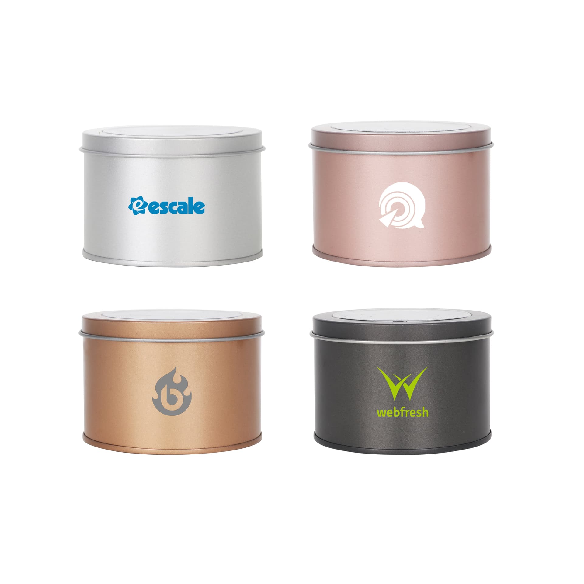 Medium Tin can with Transparent Window (90 x 60mm)