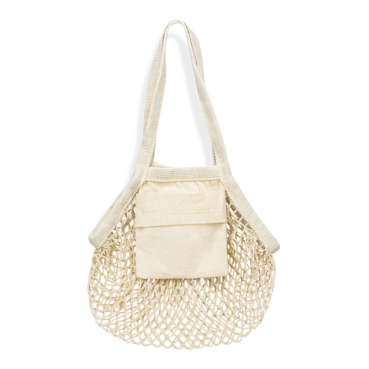 Cotton Mesh Foldaway Tote Bag - Small