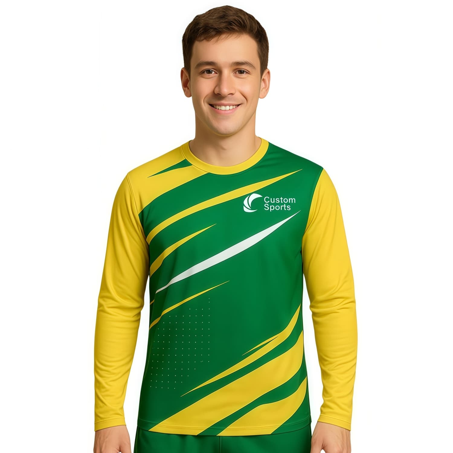 100% Polyester Micro Mesh Sublimated Sports Long Sleeves Shirt