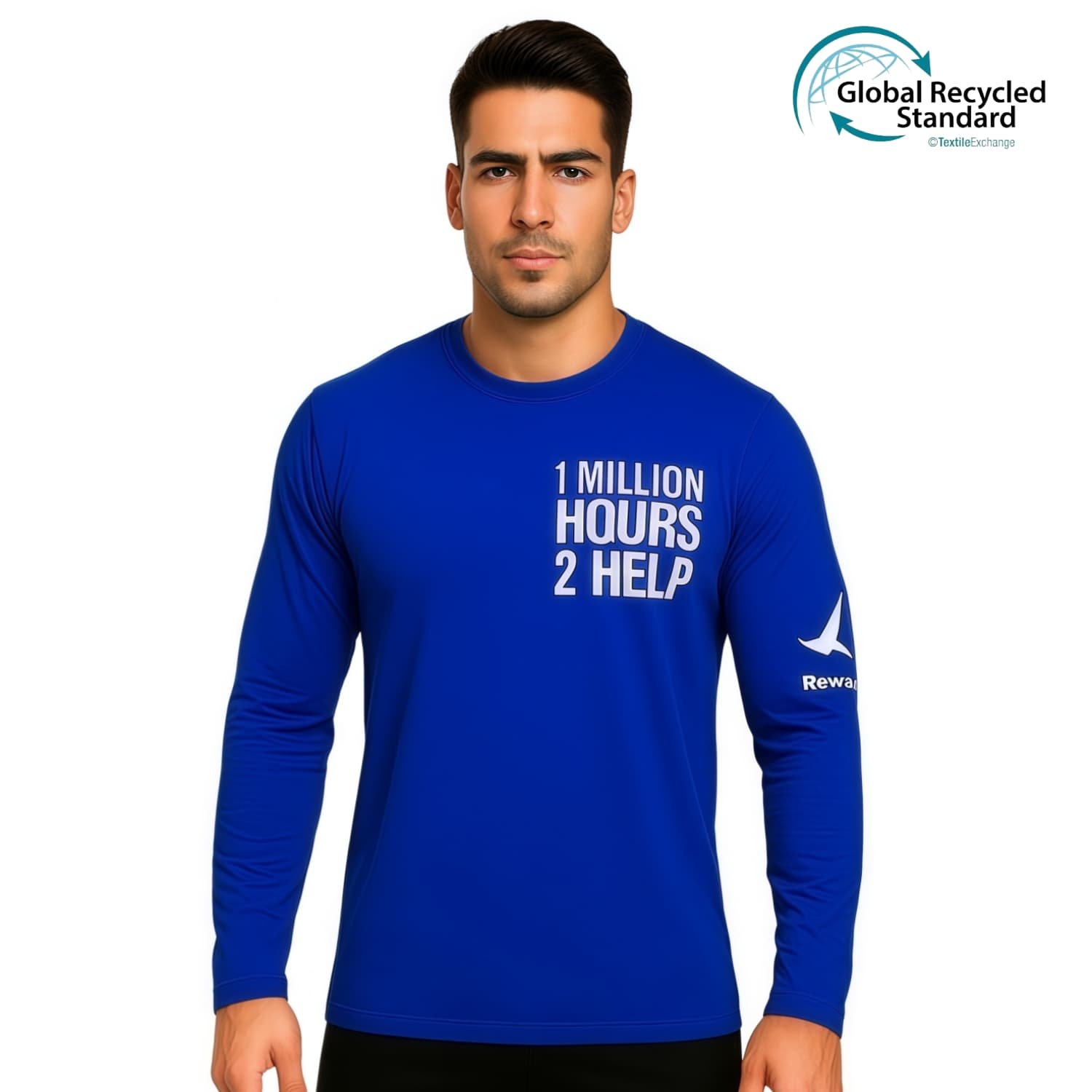 Unisex Adults RPET Milk Silk Sublimated Crew Neck Long Sleeves Shirt