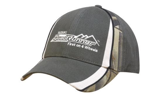 Brushed Heavy Cotton with Camouflage Peak and Crown Inserts