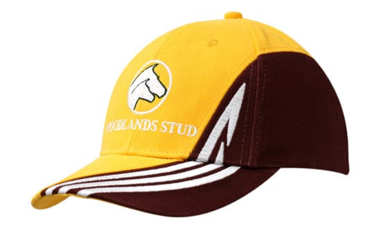 Brushed Heavy Cotton with Fabric Insert & Embroidered Design on Crown & Peak