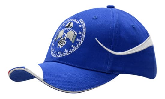 Brushed Heavy Cotton with Fabric Inserts & Embroidery on Crown & Peak